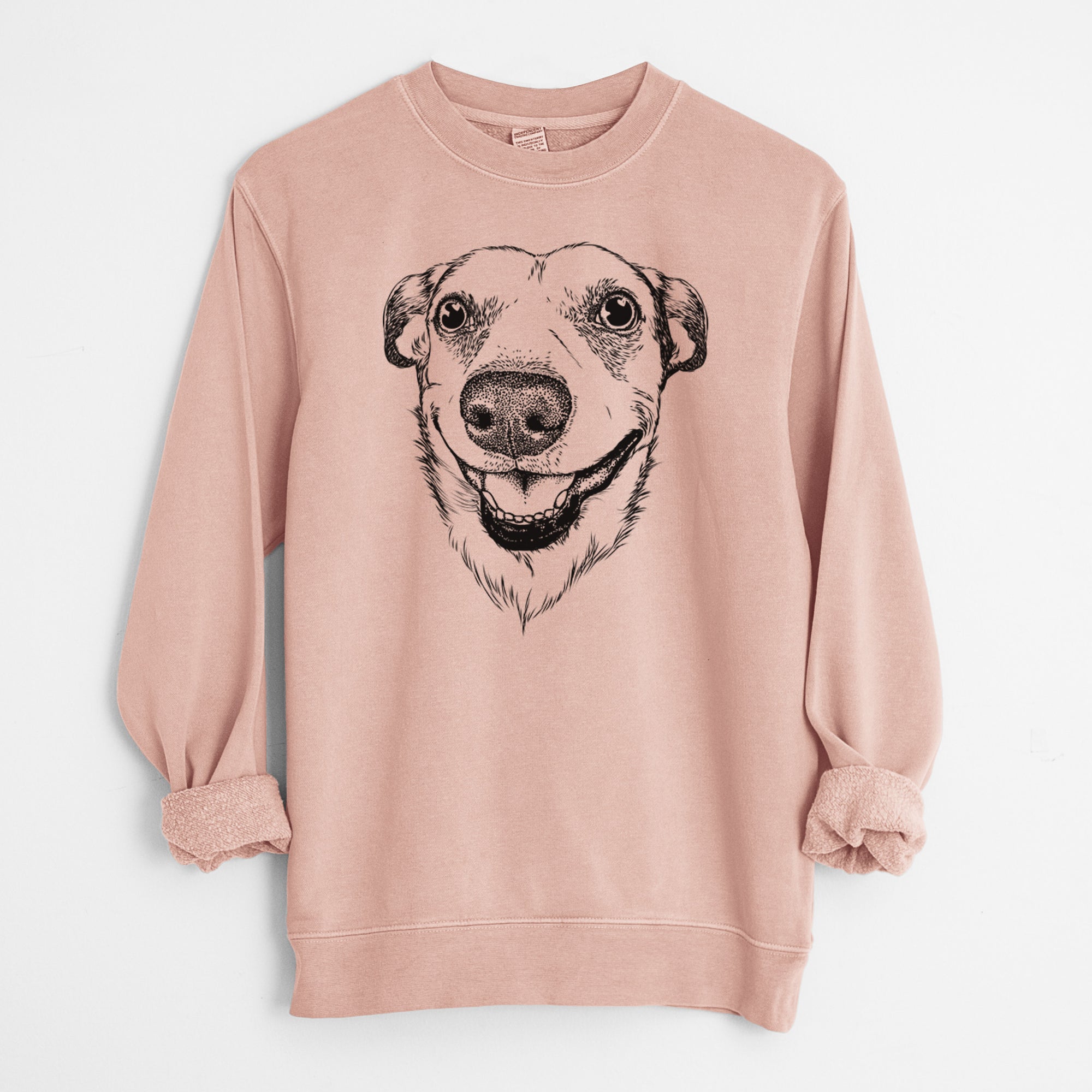 Bare Petrah the Staffy Mix - Unisex Pigment Dyed Crew Sweatshirt