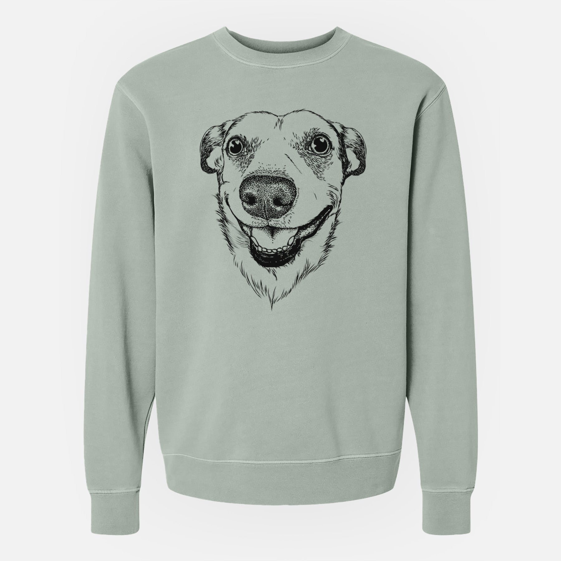 Bare Petrah the Staffy Mix - Unisex Pigment Dyed Crew Sweatshirt