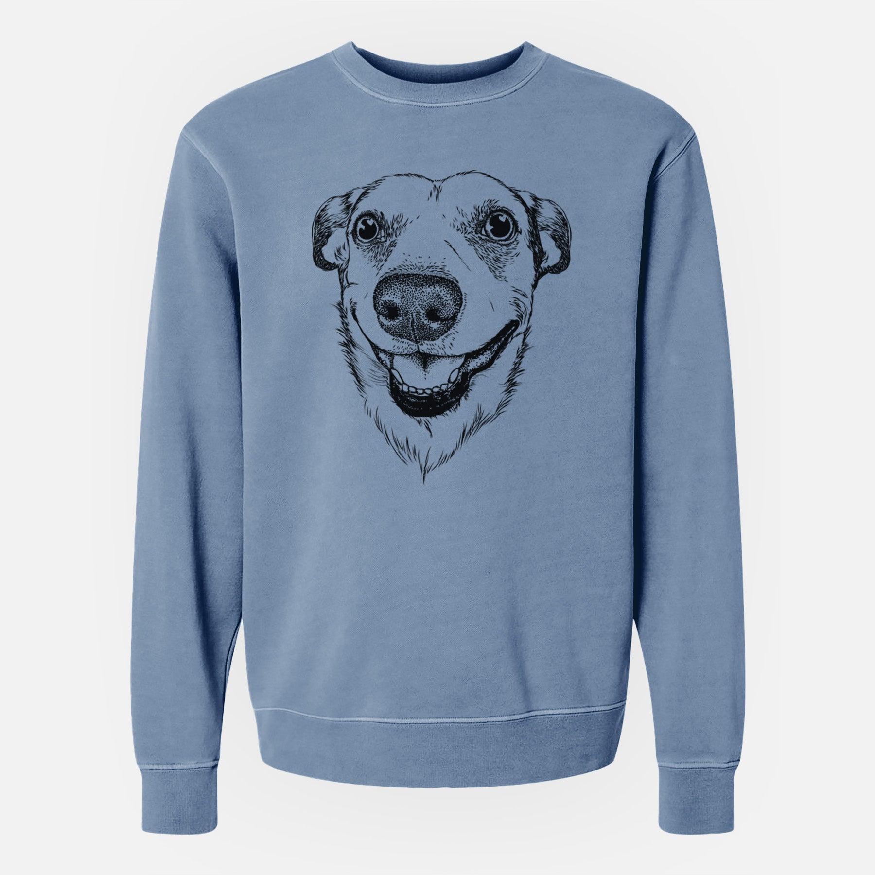 Bare Petrah the Staffy Mix - Unisex Pigment Dyed Crew Sweatshirt