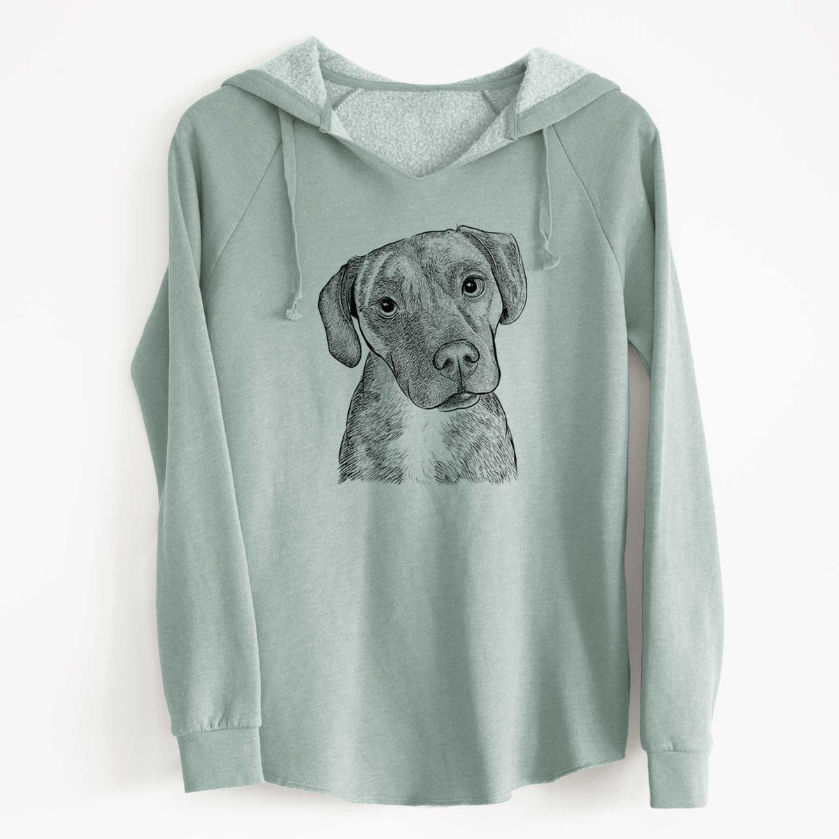 Bare Peyton Manning the Beagle Bulldog Mix - Cali Wave Hooded Sweatshirt