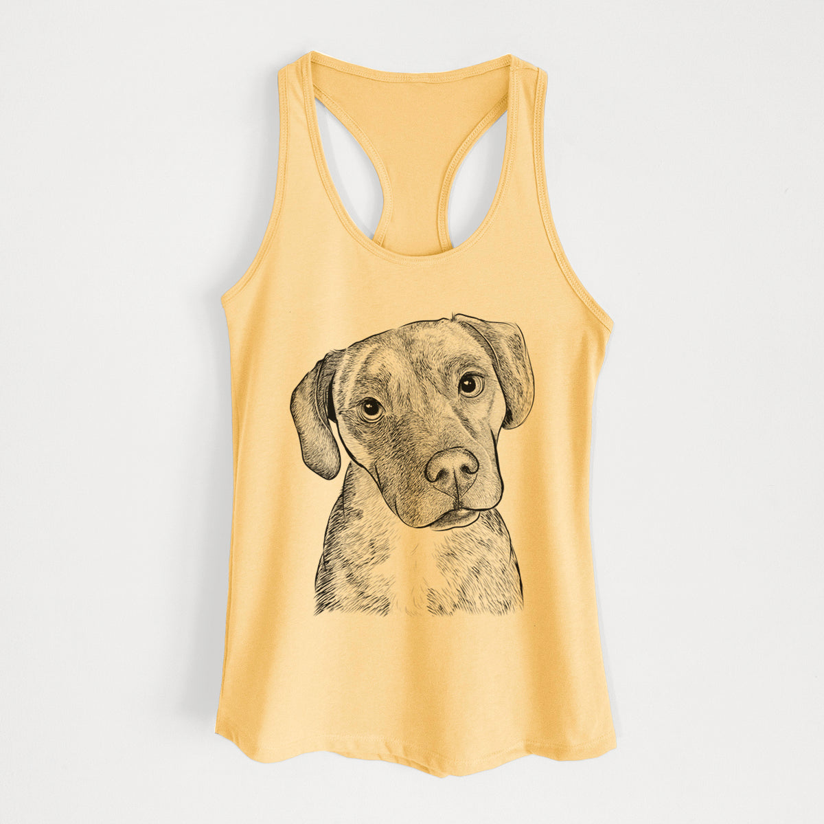 Peyton Manning the Beagle Bulldog Mix - Women's Racerback Tanktop