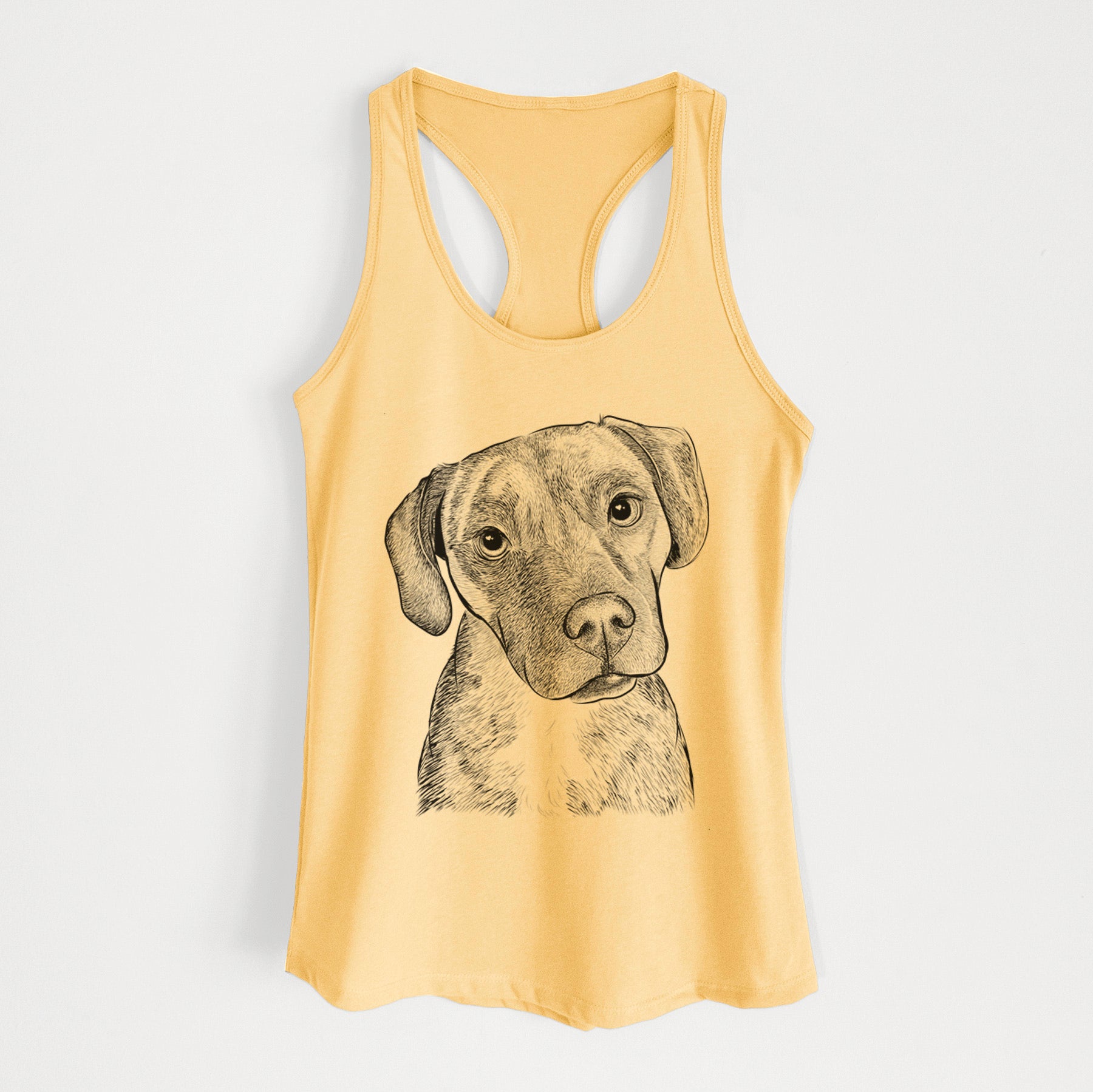 Peyton Manning the Beagle Bulldog Mix - Women's Racerback Tanktop