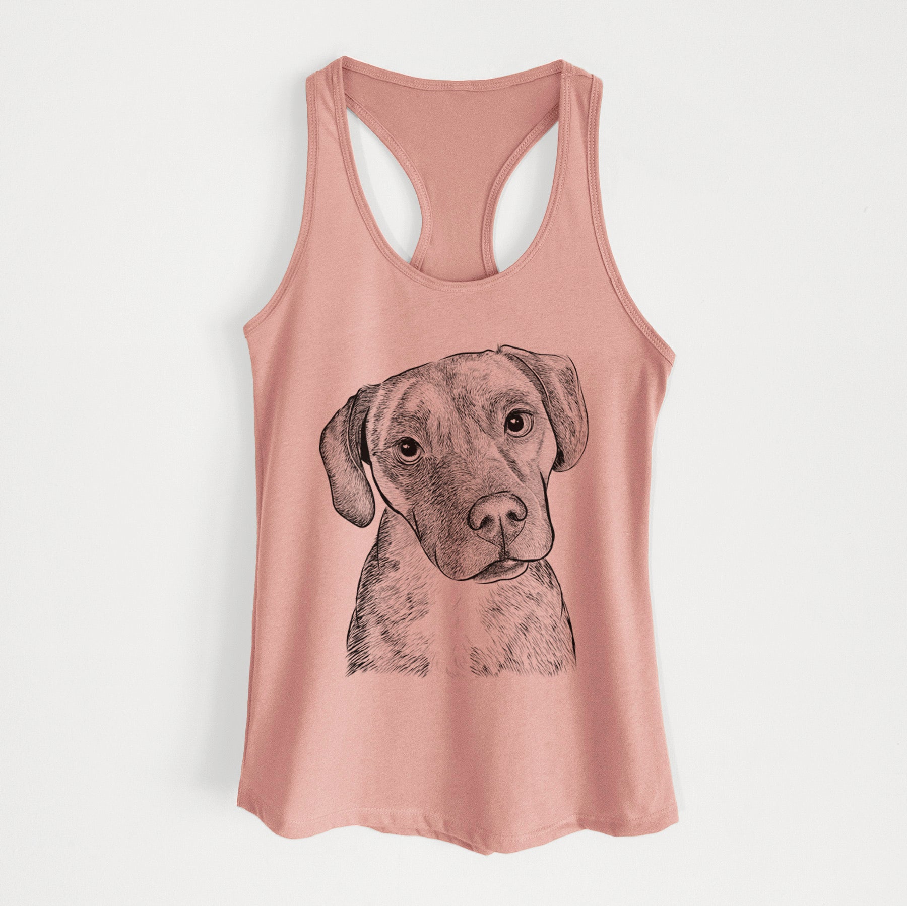 Peyton Manning the Beagle Bulldog Mix - Women's Racerback Tanktop