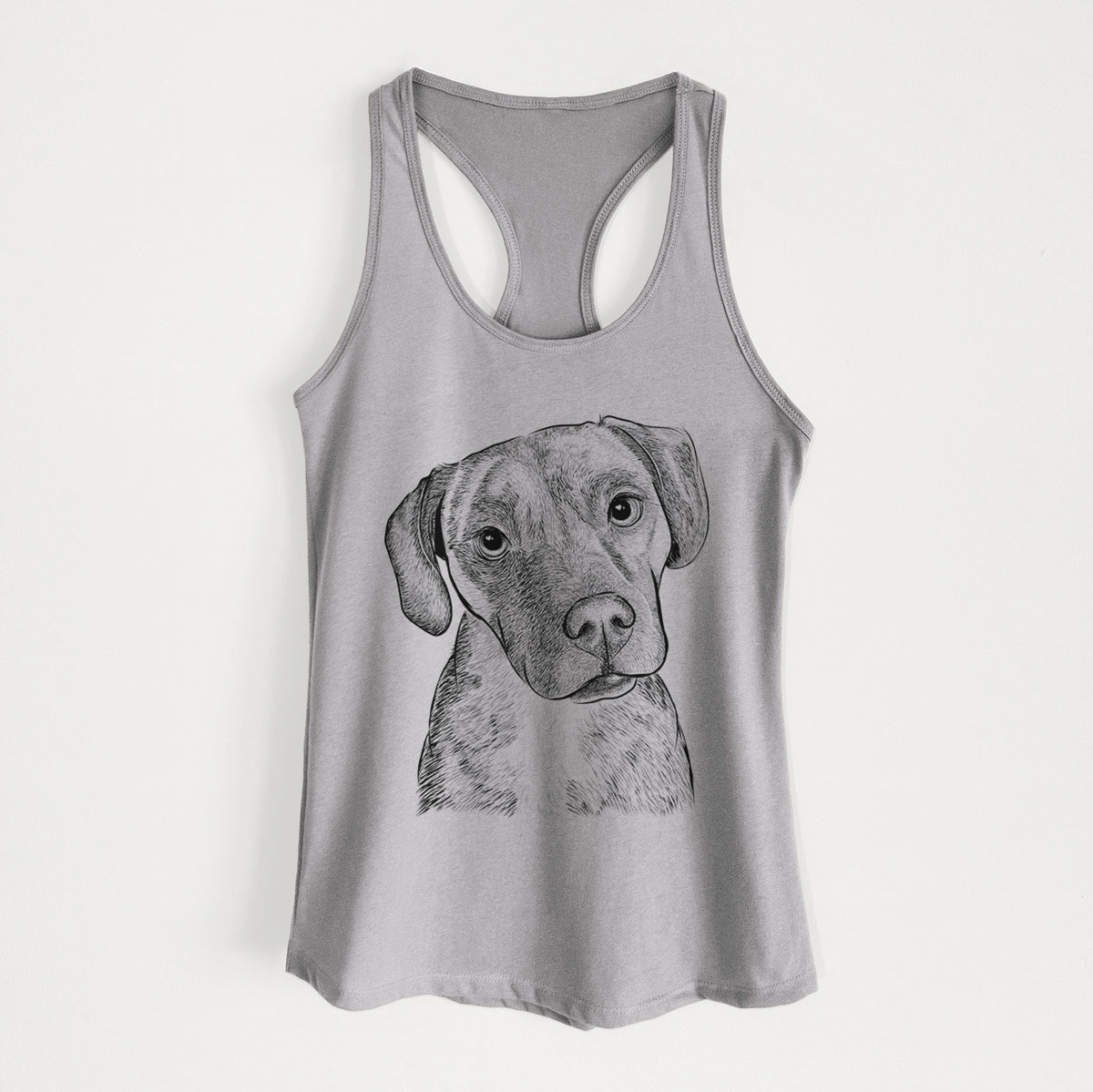 Peyton Manning the Beagle Bulldog Mix - Women&#39;s Racerback Tanktop