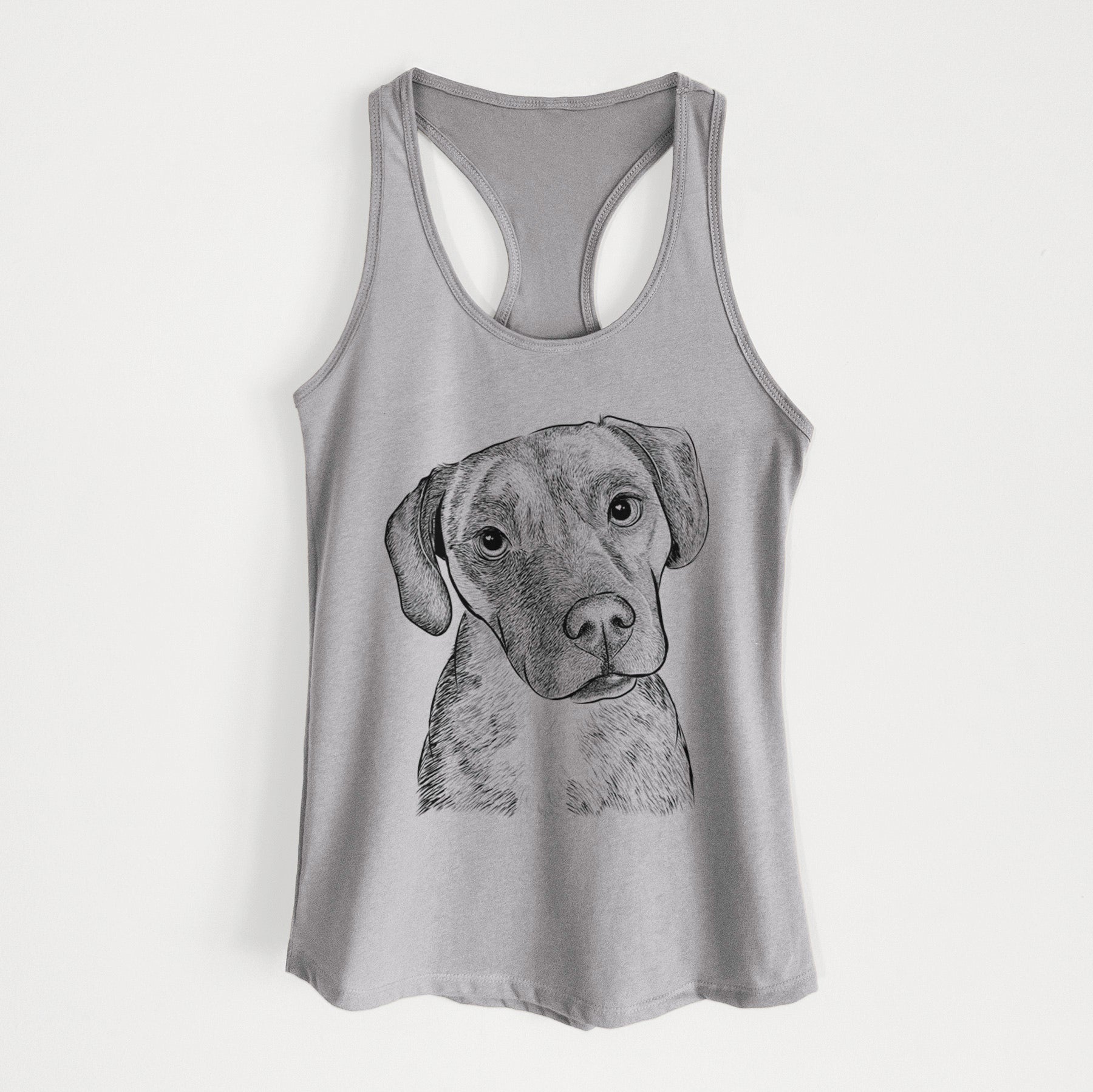 Peyton Manning the Beagle Bulldog Mix - Women's Racerback Tanktop