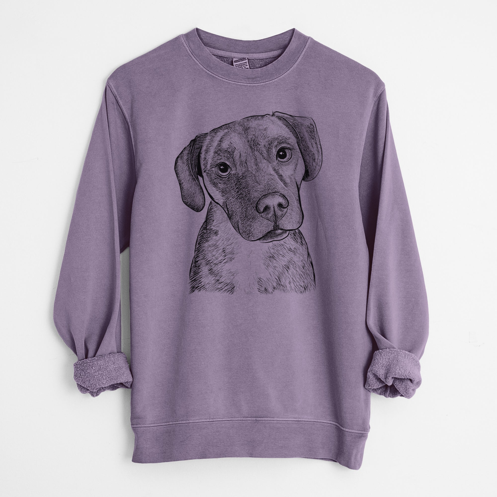 Bare Peyton Manning the Beagle Bulldog Mix - Unisex Pigment Dyed Crew Sweatshirt