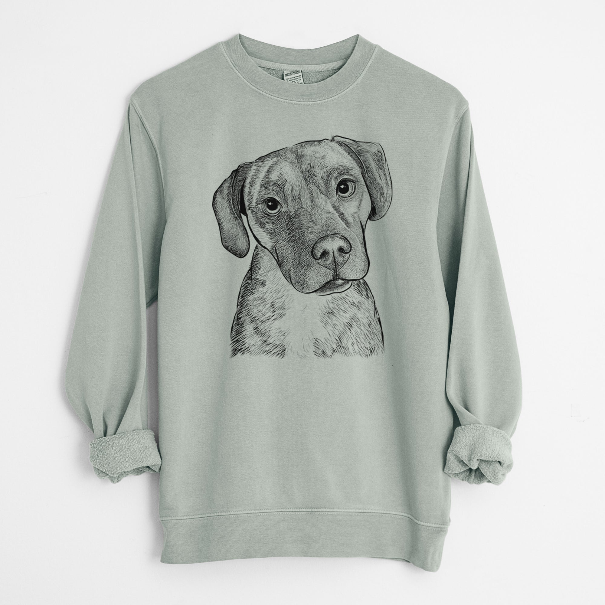 Bare Peyton Manning the Beagle Bulldog Mix - Unisex Pigment Dyed Crew Sweatshirt