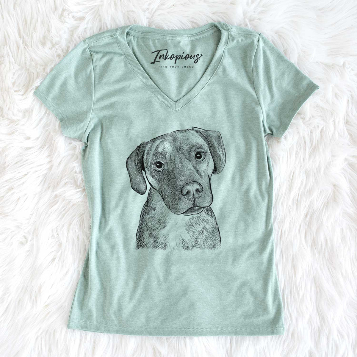 Bare Peyton Manning the Beagle Bulldog Mix - Women&#39;s V-neck Shirt