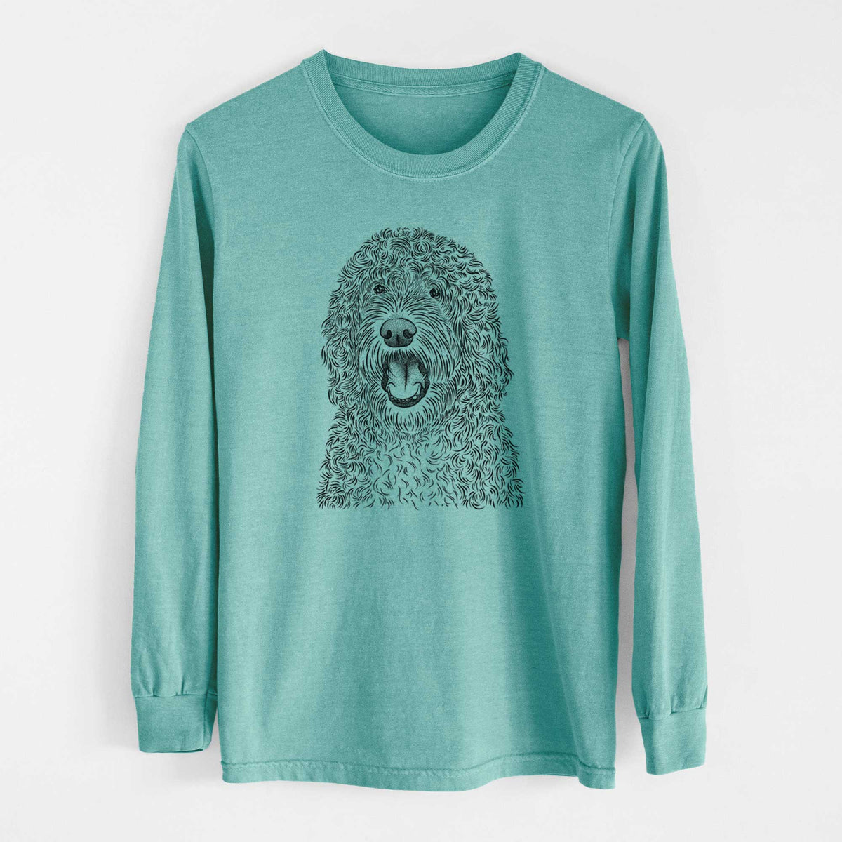 Bare Phillip the Portuguese Water Dog - Heavyweight 100% Cotton Long Sleeve