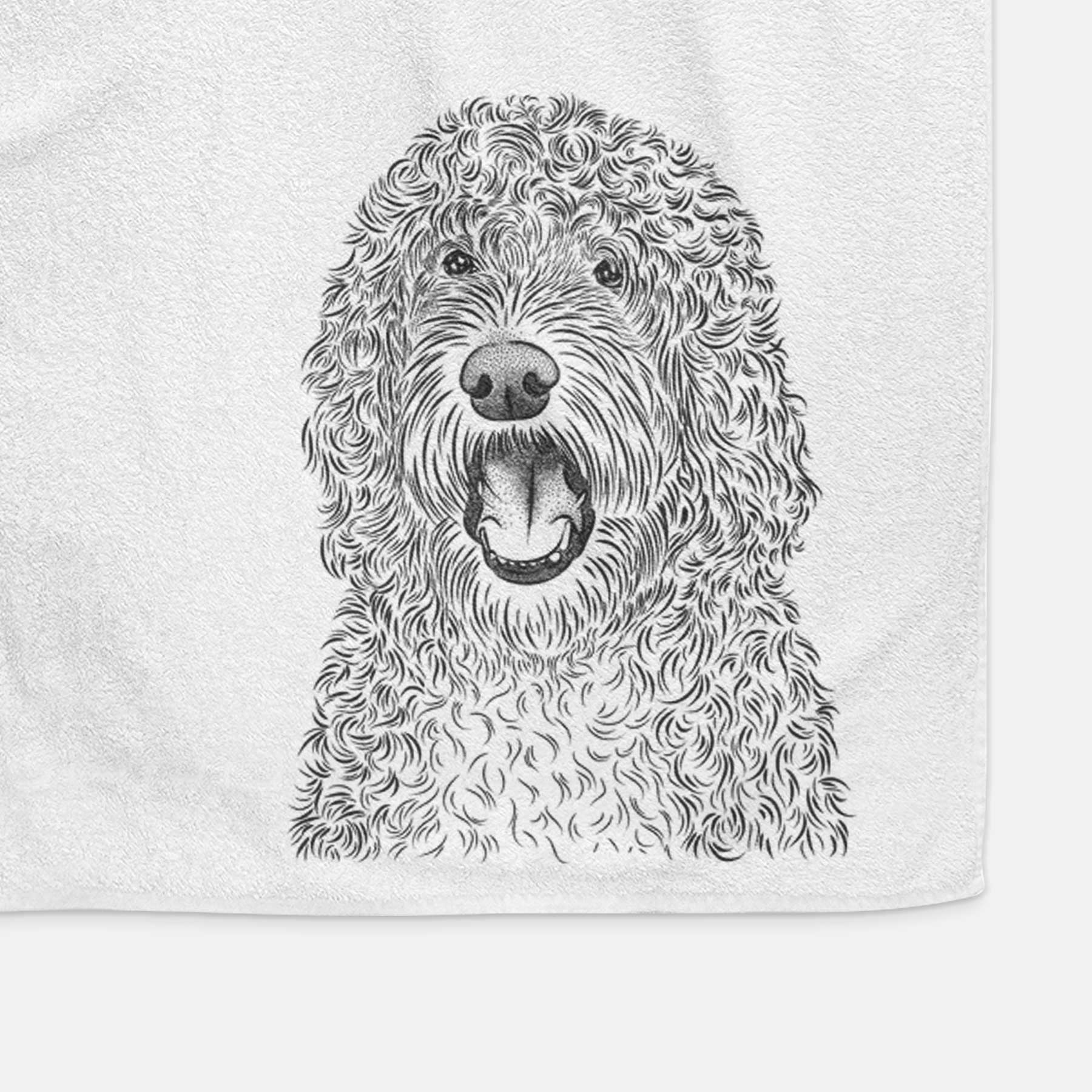 Phillip the Portuguese Water Dog Decorative Hand Towel