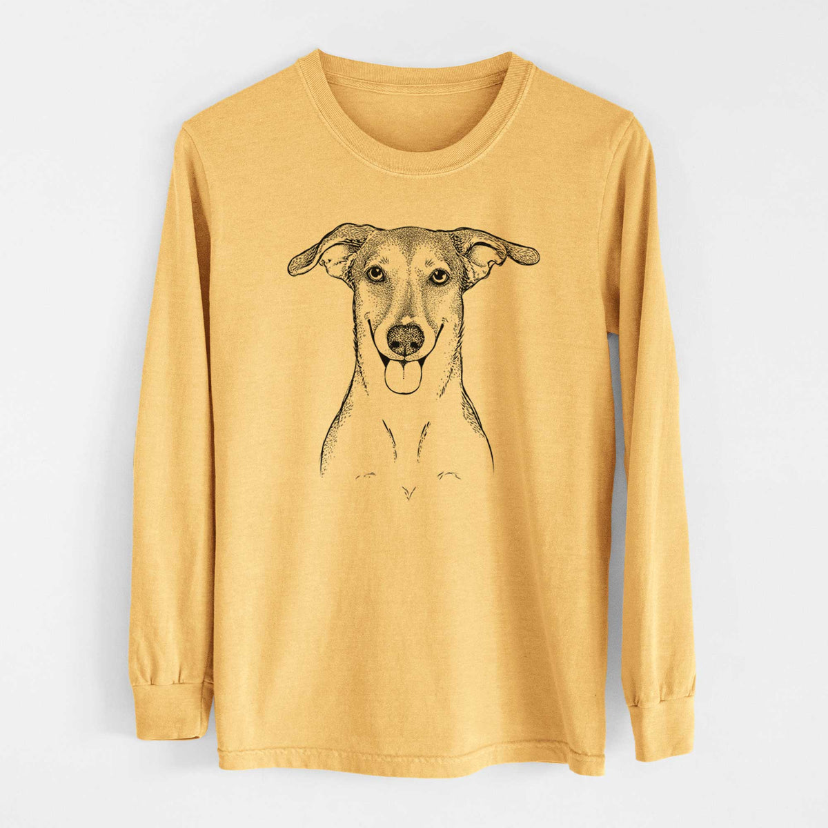 Bare Phoebe the Corgi Mix - Heavyweight 100% Cotton Long Sleeve