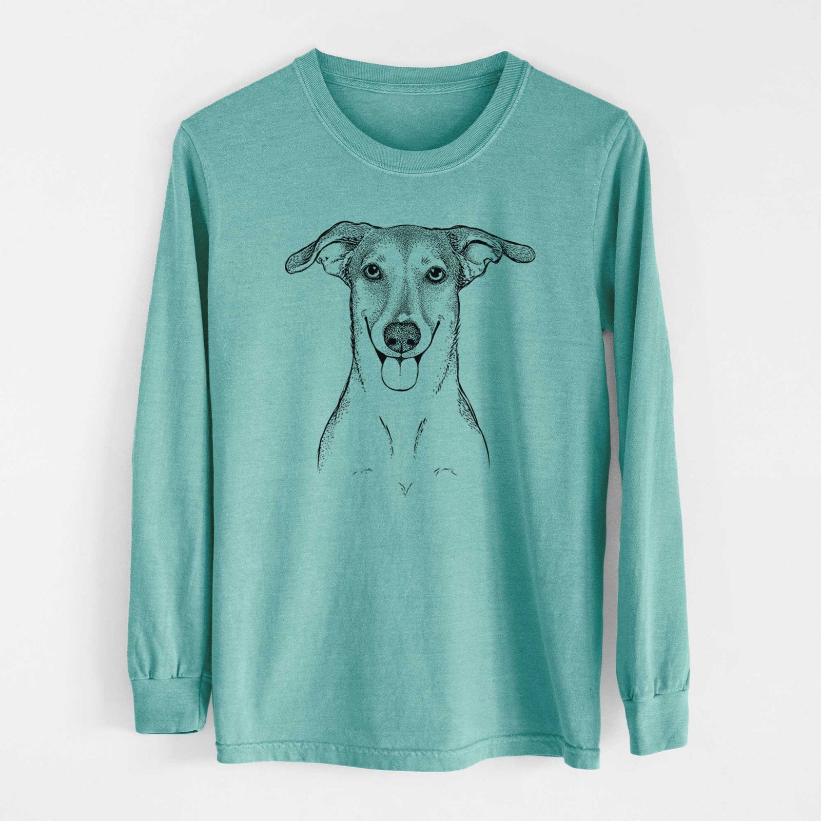 Bare Phoebe the Corgi Mix - Heavyweight 100% Cotton Long Sleeve