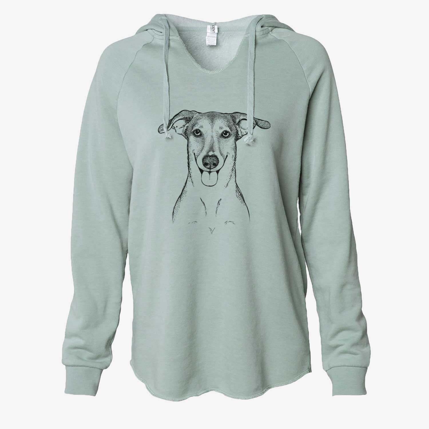 Phoebe the Corgi Mix - Cali Wave Hooded Sweatshirt