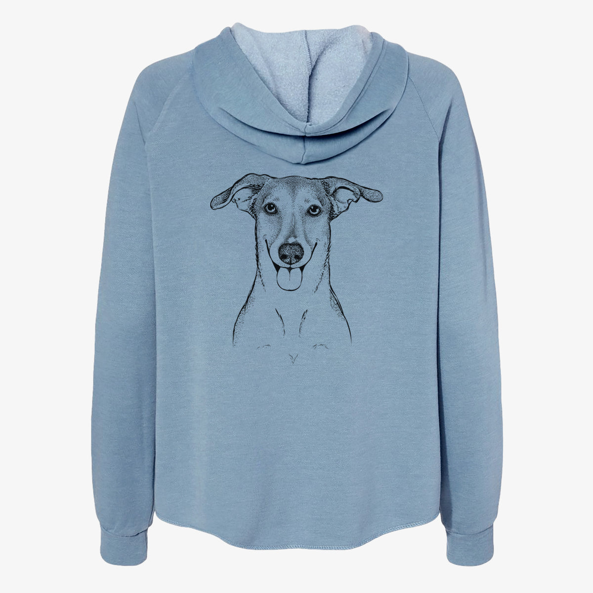 Phoebe the Corgi Mix - Women's Cali Wave Zip-Up Sweatshirt