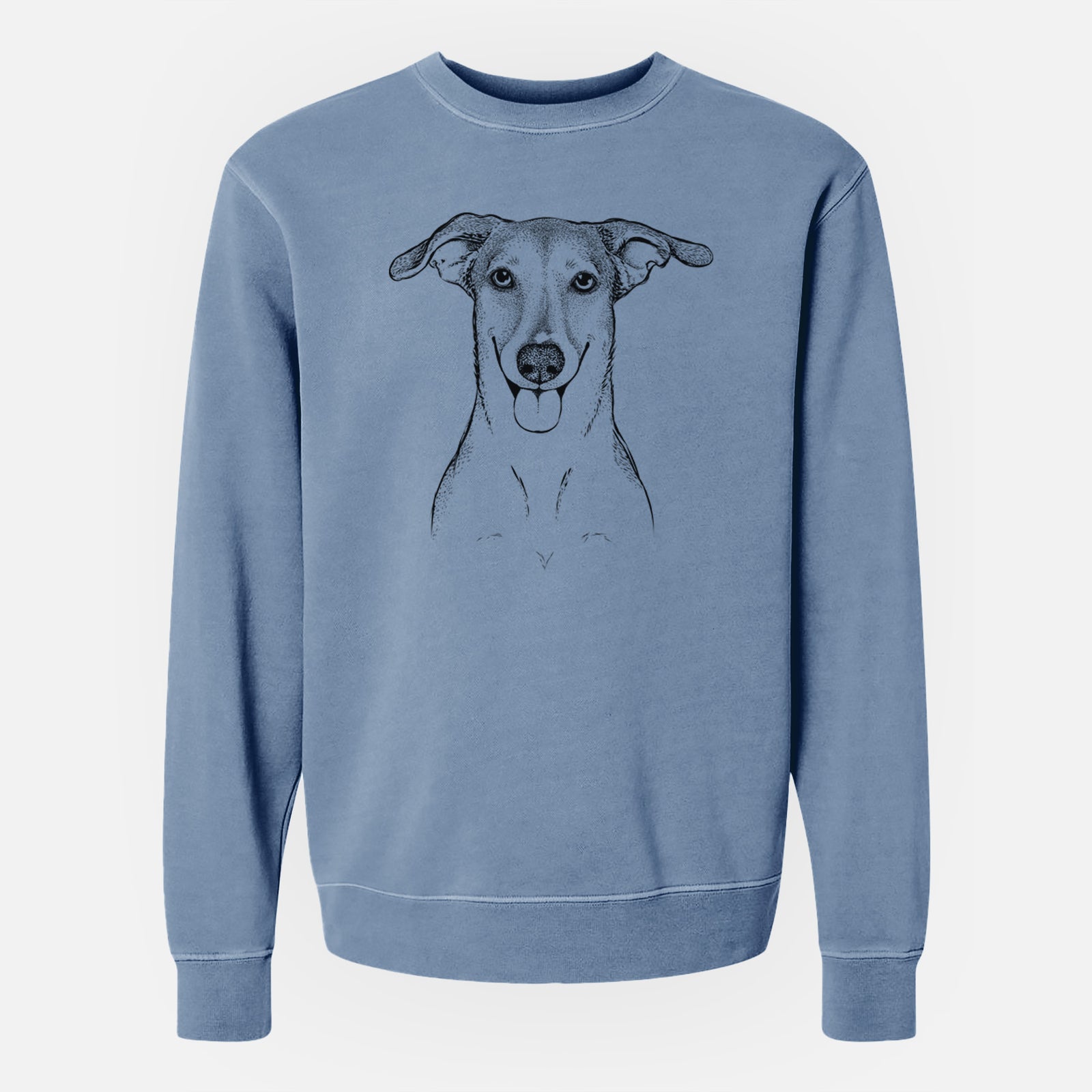 Bare Phoebe the Corgi Mix - Unisex Pigment Dyed Crew Sweatshirt