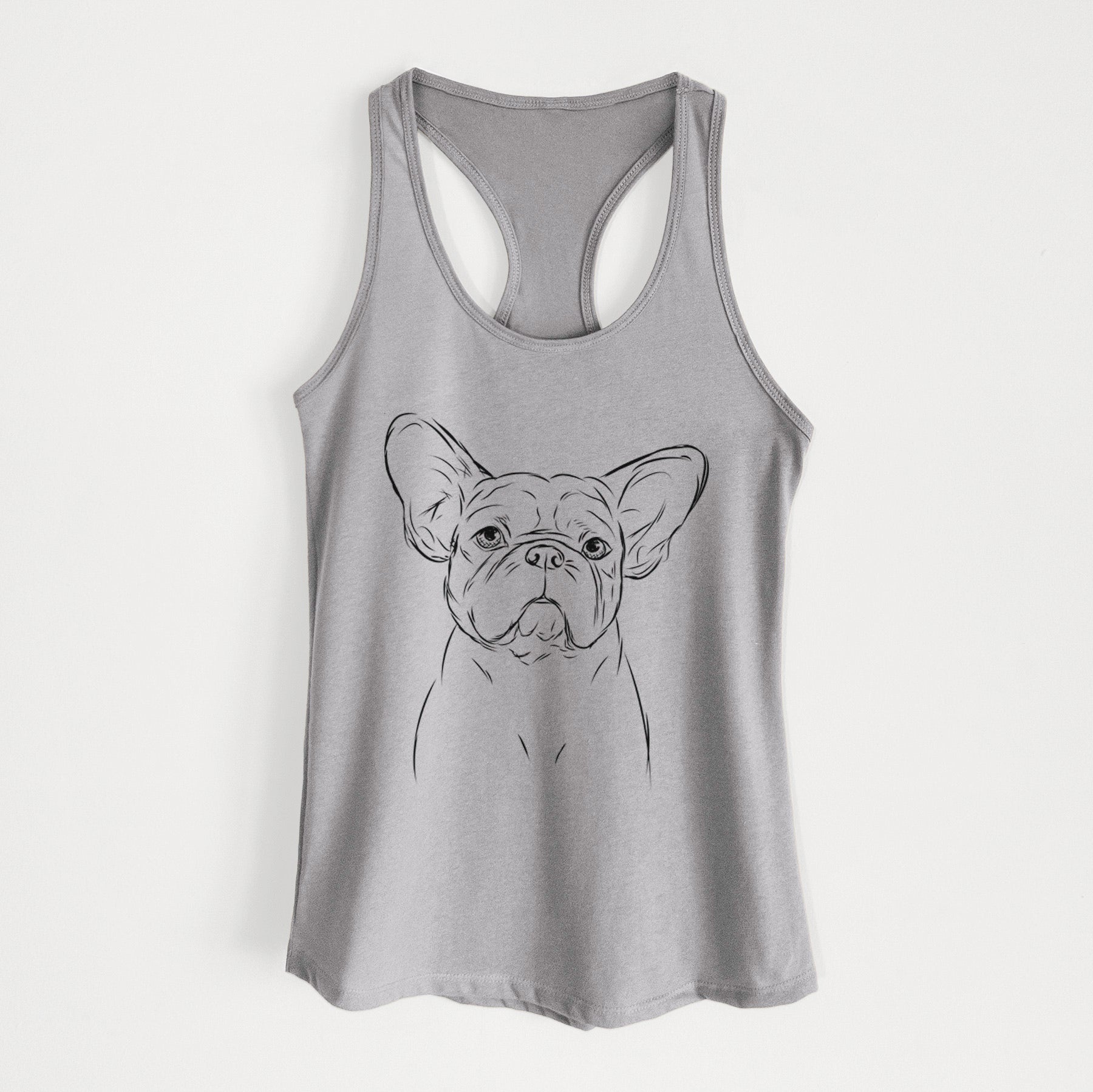 Pierre the French Bulldog - Women's Racerback Tanktop