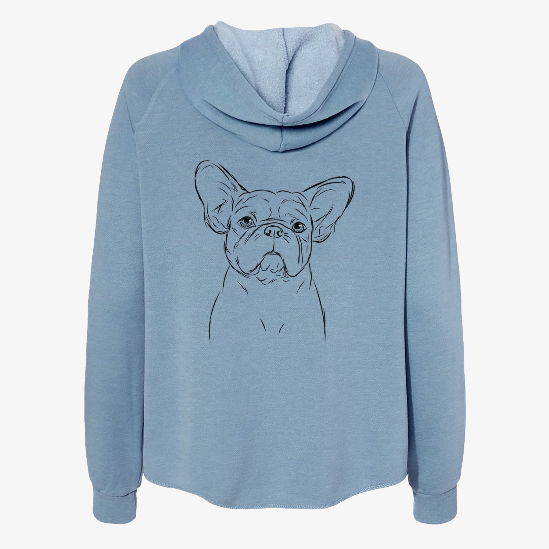 Pierre the French Bulldog - Women's Cali Wave Zip-Up Sweatshirt