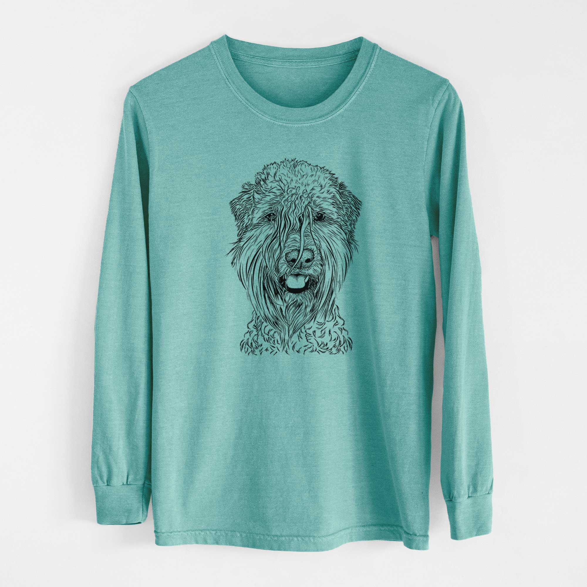 Bare Pierre the Soft Coated Wheaten Terrier - Heavyweight 100% Cotton Long Sleeve