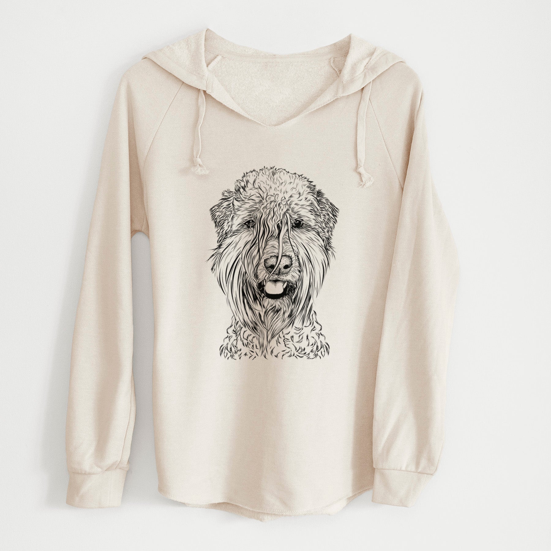 Bare Pierre the Soft Coated Wheaten Terrier - Cali Wave Hooded Sweatshirt