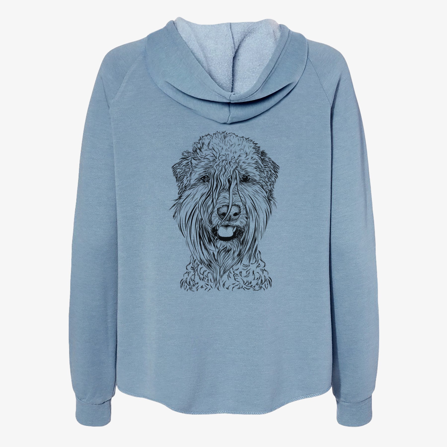 Pierre the Soft Coated Wheaten Terrier - Women's Cali Wave Zip-Up Sweatshirt