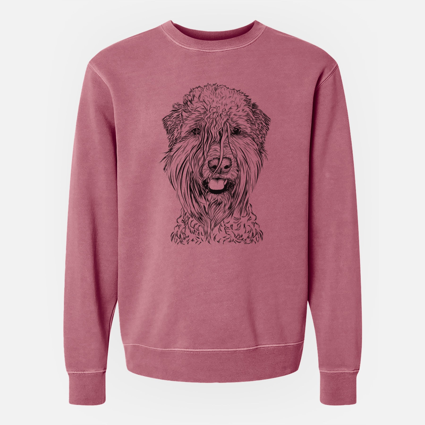 Bare Pierre the Soft Coated Wheaten Terrier - Unisex Pigment Dyed Crew Sweatshirt