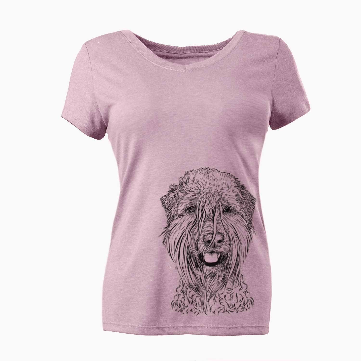 Bare Pierre the Soft Coated Wheaten Terrier - Women's V-neck Shirt