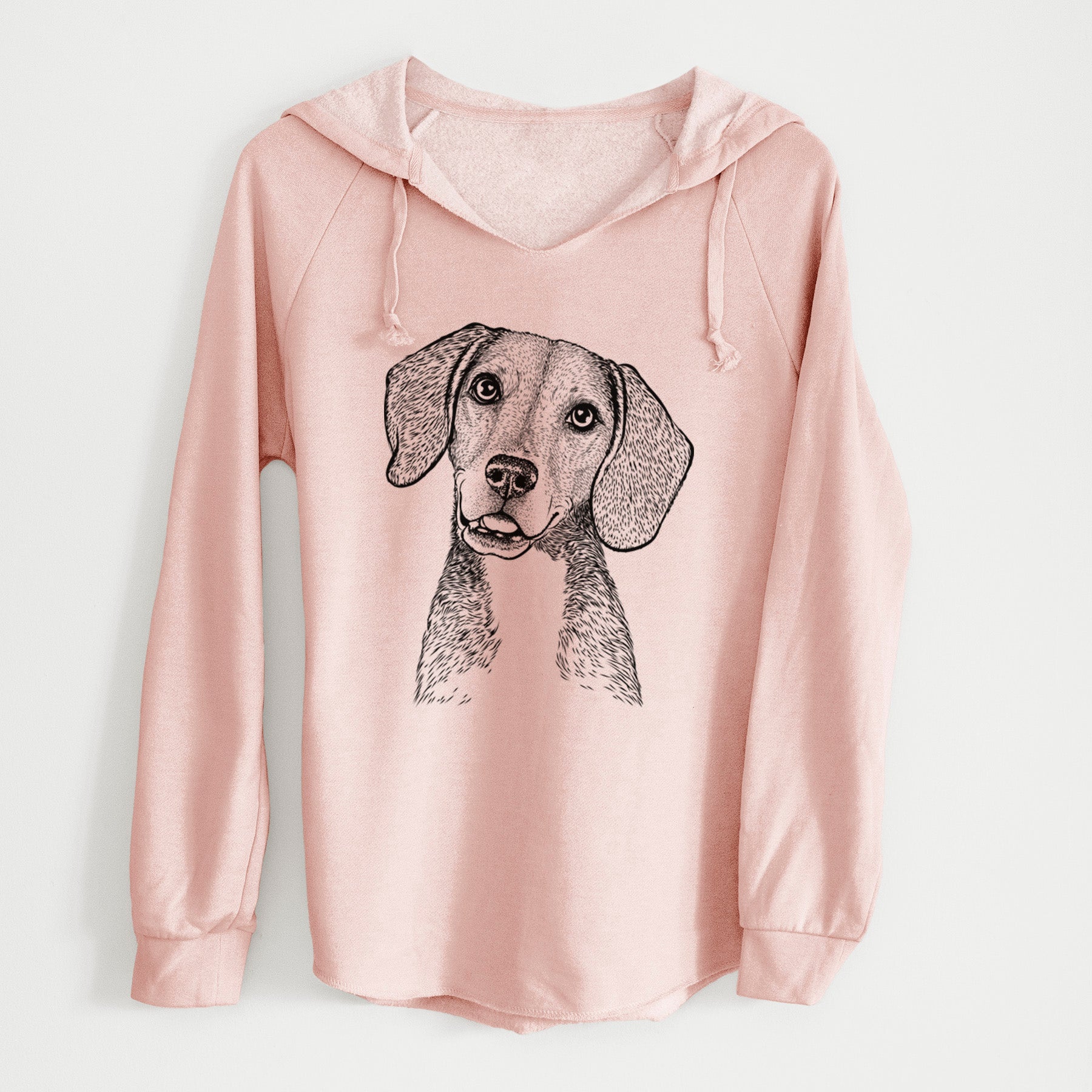 Bare Piggy the Beagle Mix - Cali Wave Hooded Sweatshirt