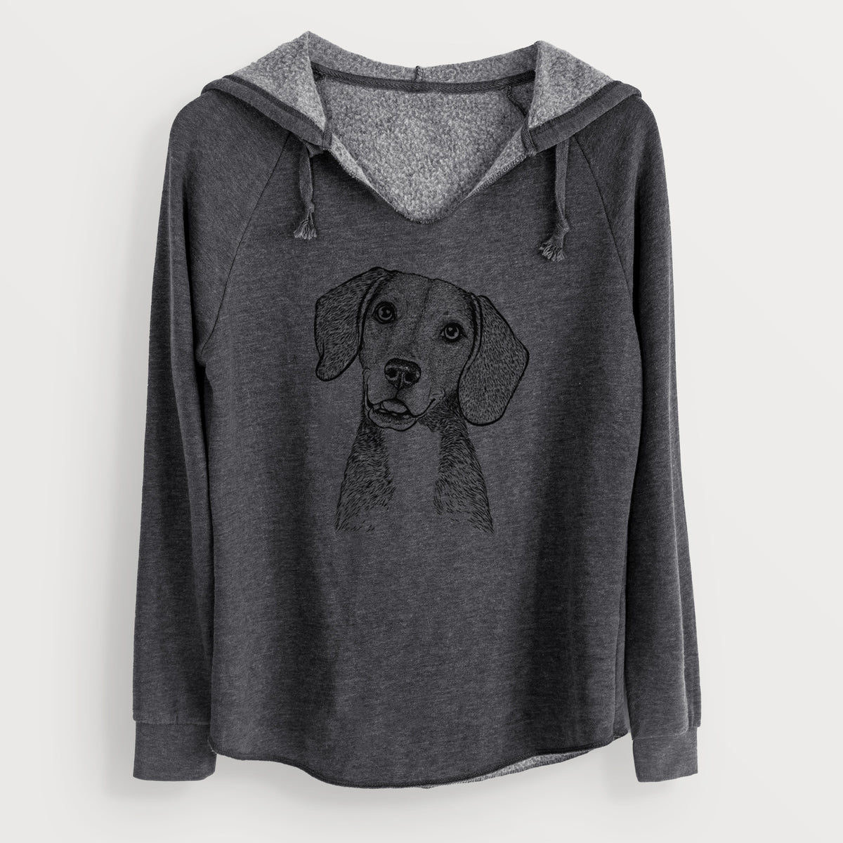 Bare Piggy the Beagle Mix - Cali Wave Hooded Sweatshirt