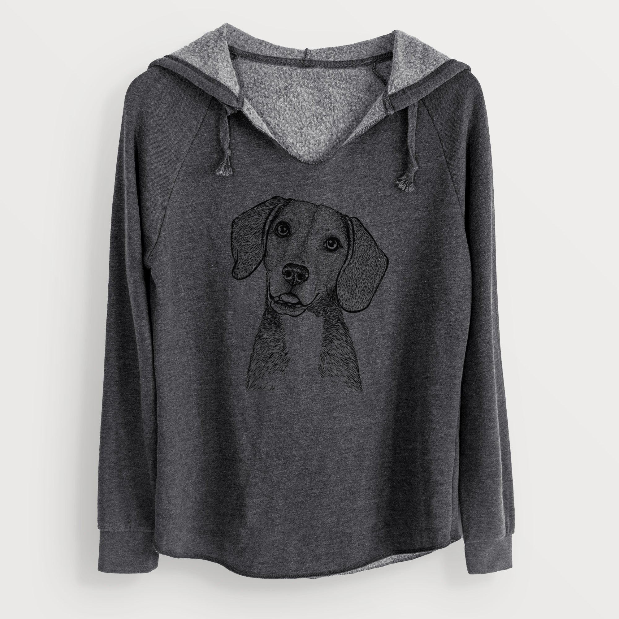 Bare Piggy the Beagle Mix - Cali Wave Hooded Sweatshirt