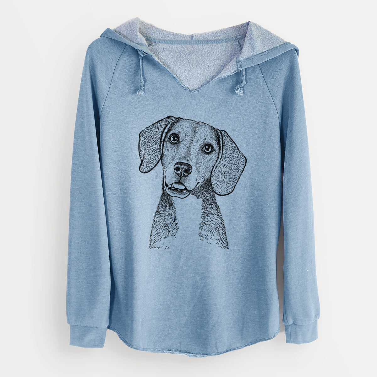 Bare Piggy the Beagle Mix - Cali Wave Hooded Sweatshirt
