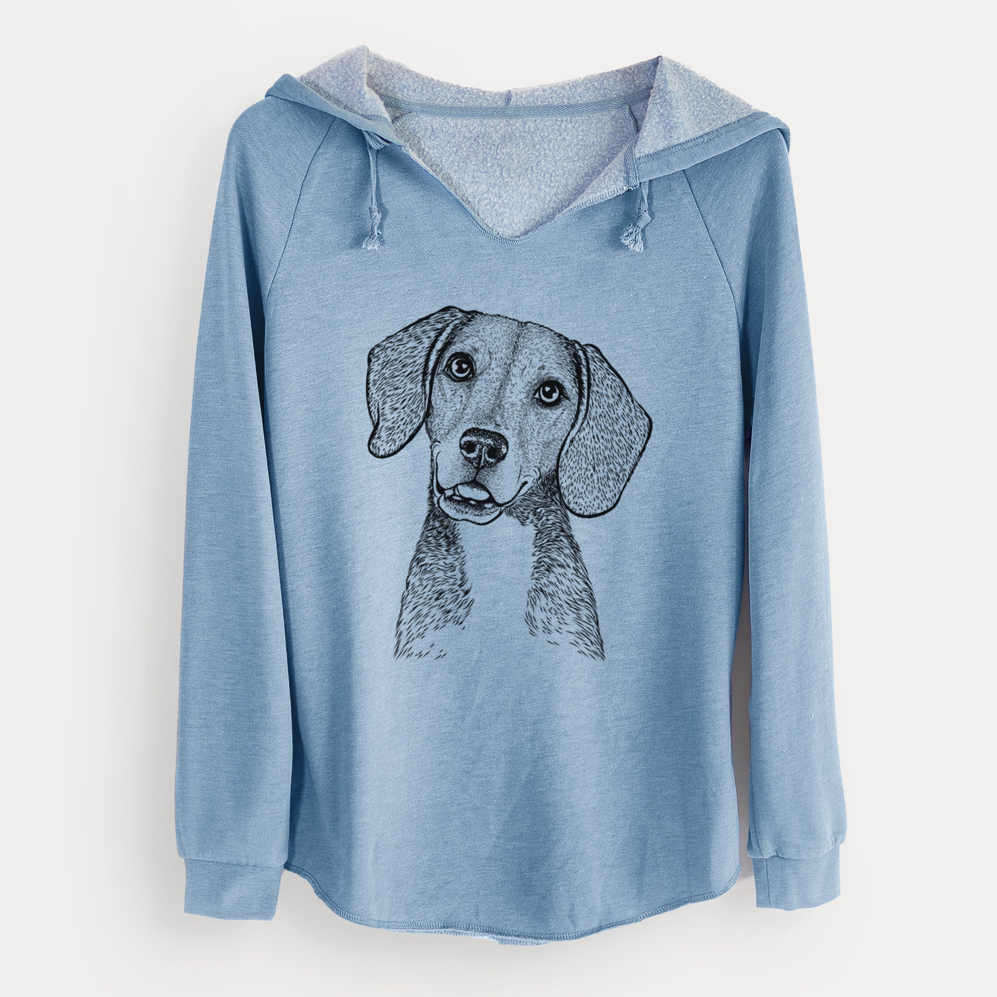 Bare Piggy the Beagle Mix - Cali Wave Hooded Sweatshirt