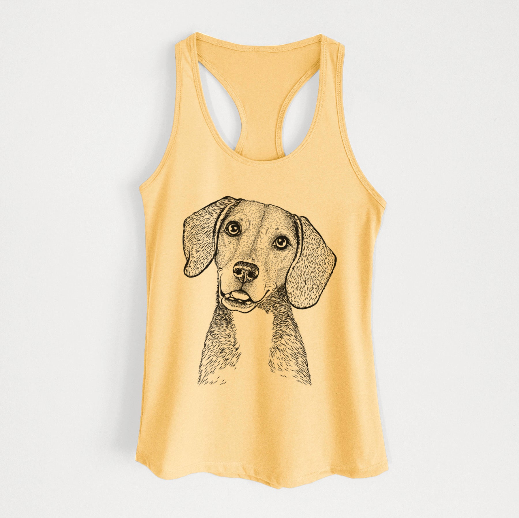 Piggy the Beagle Mix - Women's Racerback Tanktop