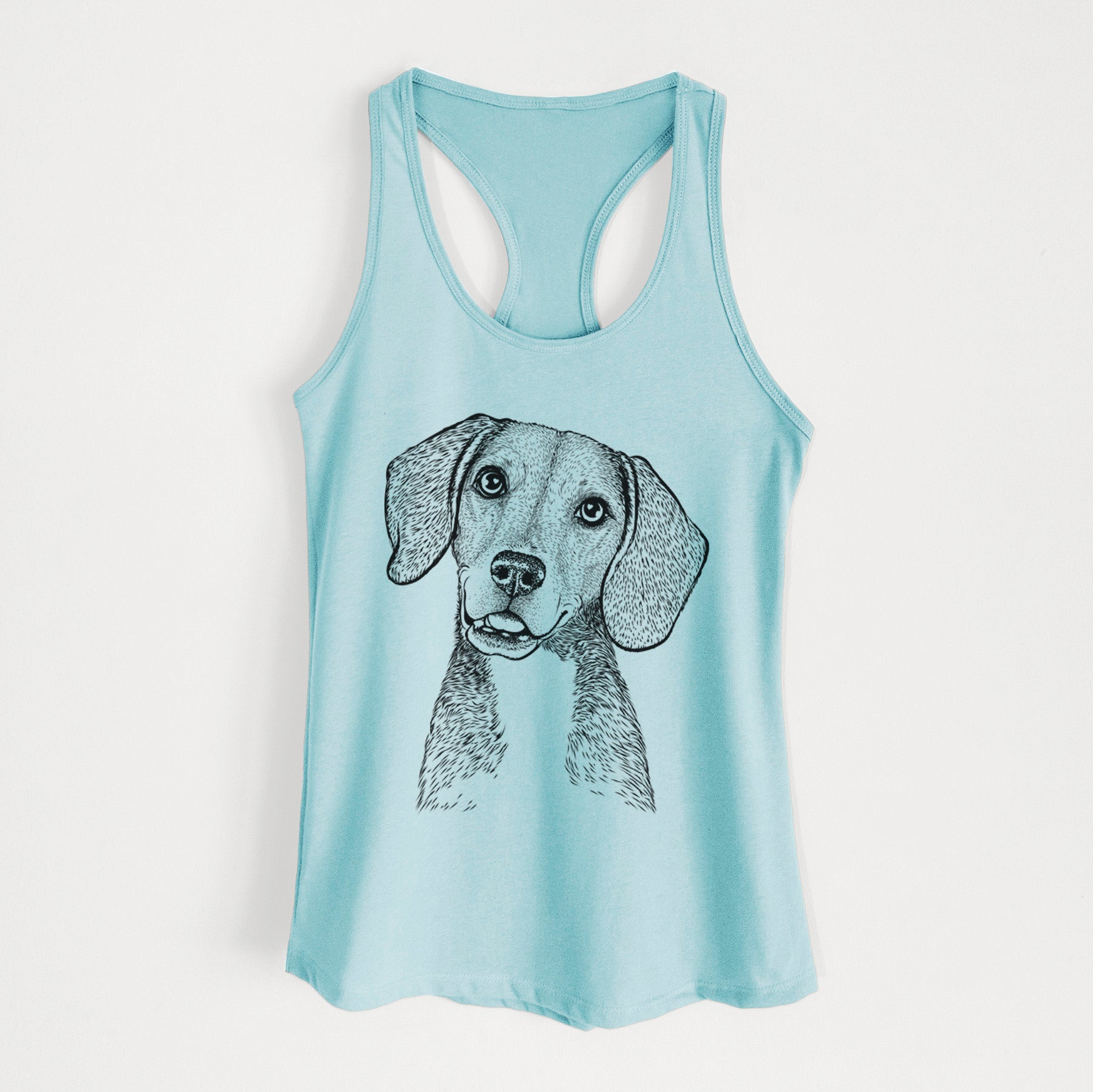 Piggy the Beagle Mix - Women's Racerback Tanktop