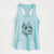 Piggy the American Staffordshire Terrier - Women's Racerback Tanktop