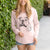 Bare Piggy the English Bulldog - Cali Wave Hooded Sweatshirt