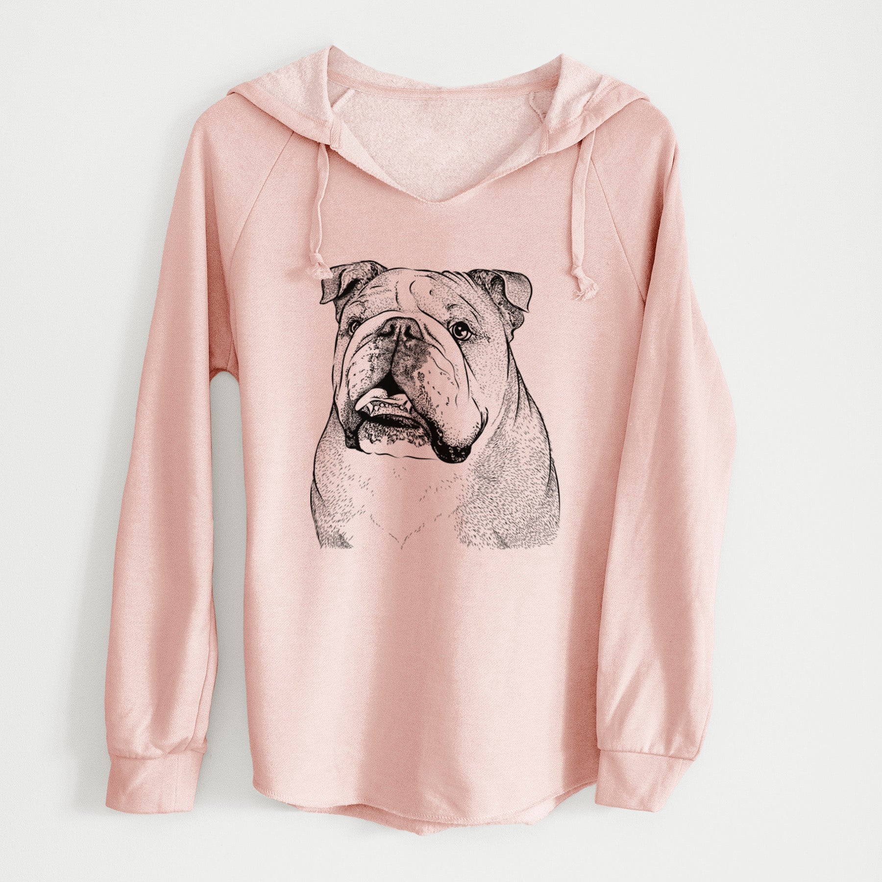 Bare Piggy the English Bulldog - Cali Wave Hooded Sweatshirt