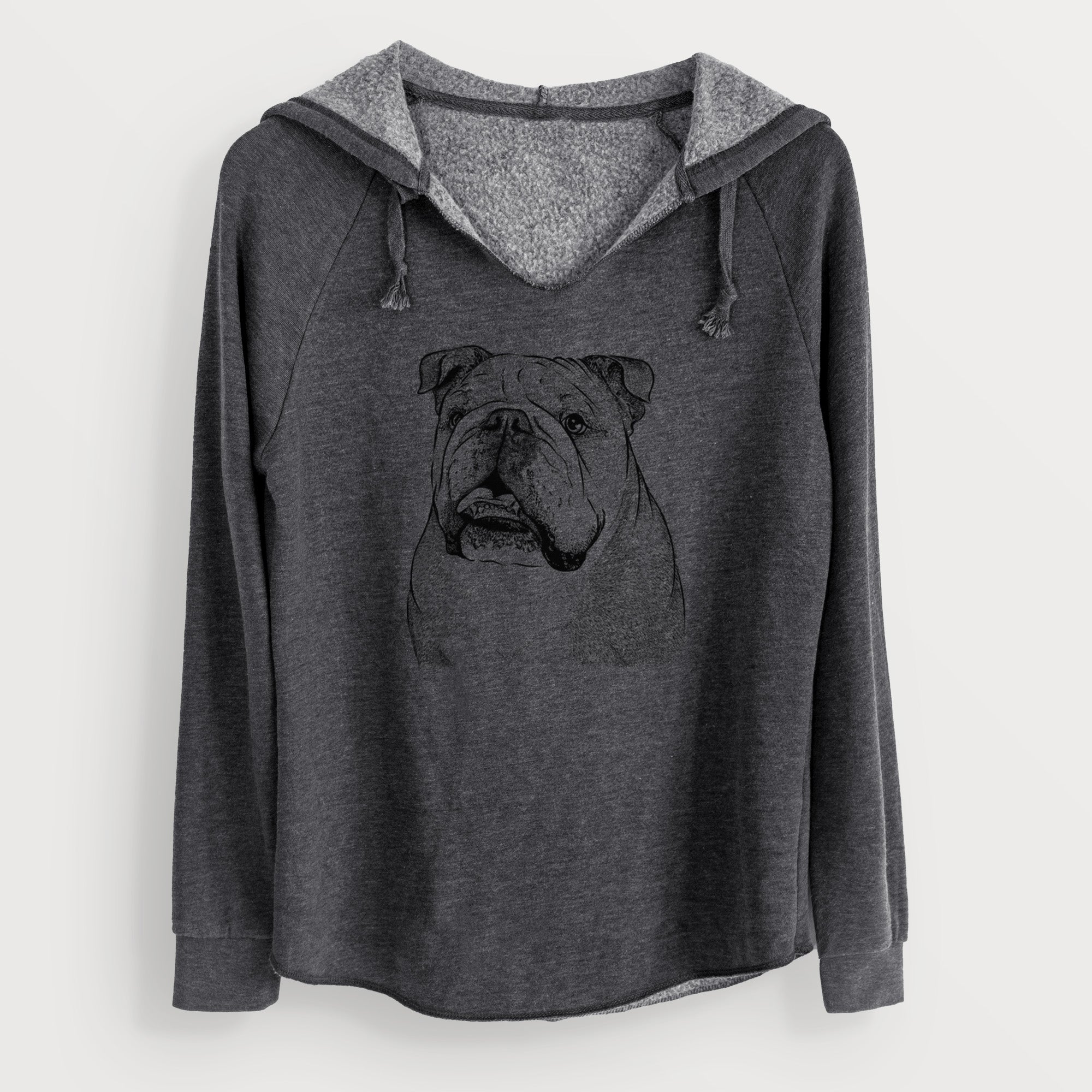 Bare Piggy the English Bulldog - Cali Wave Hooded Sweatshirt