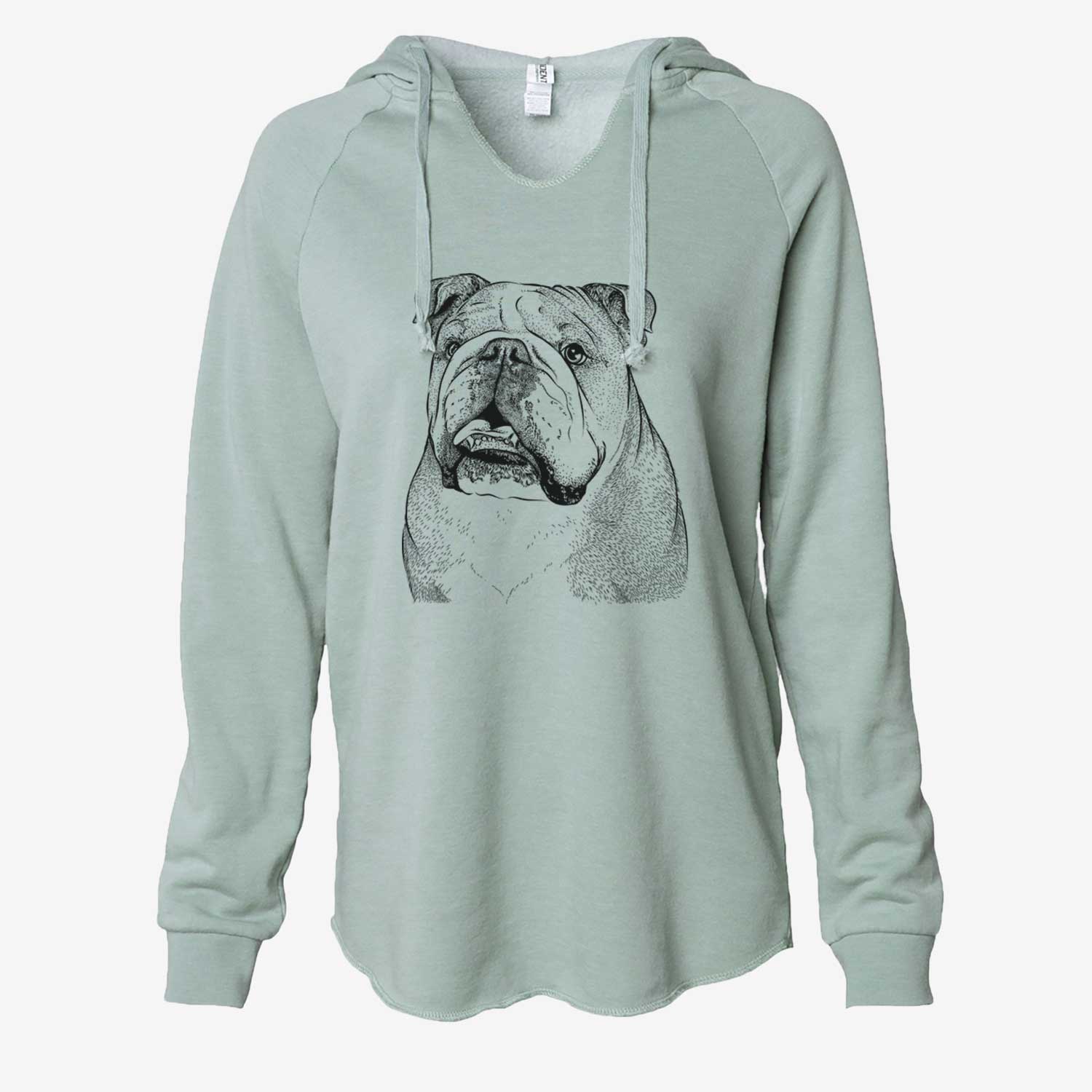 Piggy the English Bulldog - Cali Wave Hooded Sweatshirt