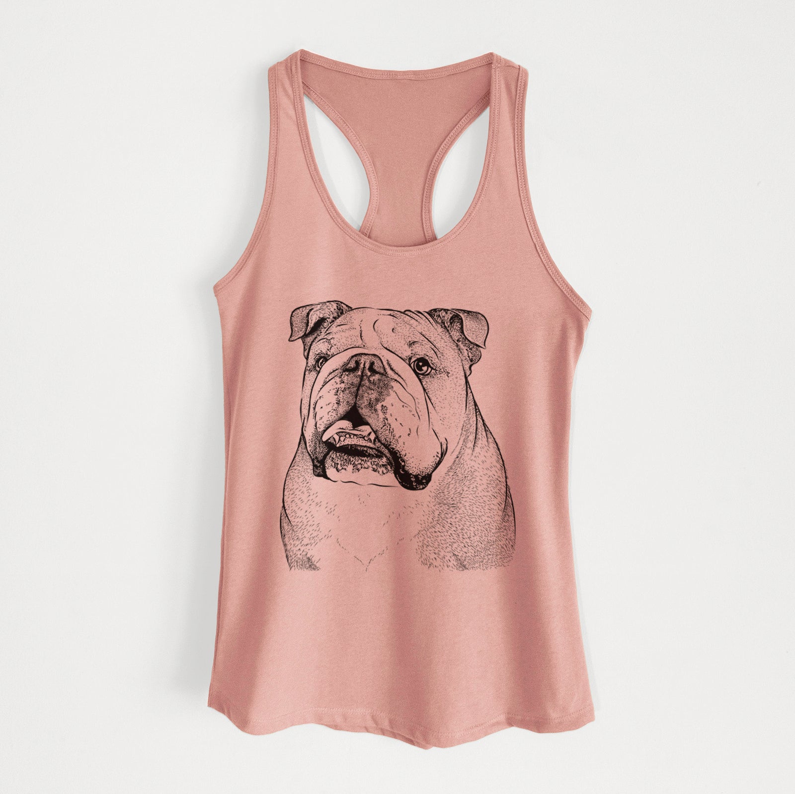 Piggy the English Bulldog - Women's Racerback Tanktop