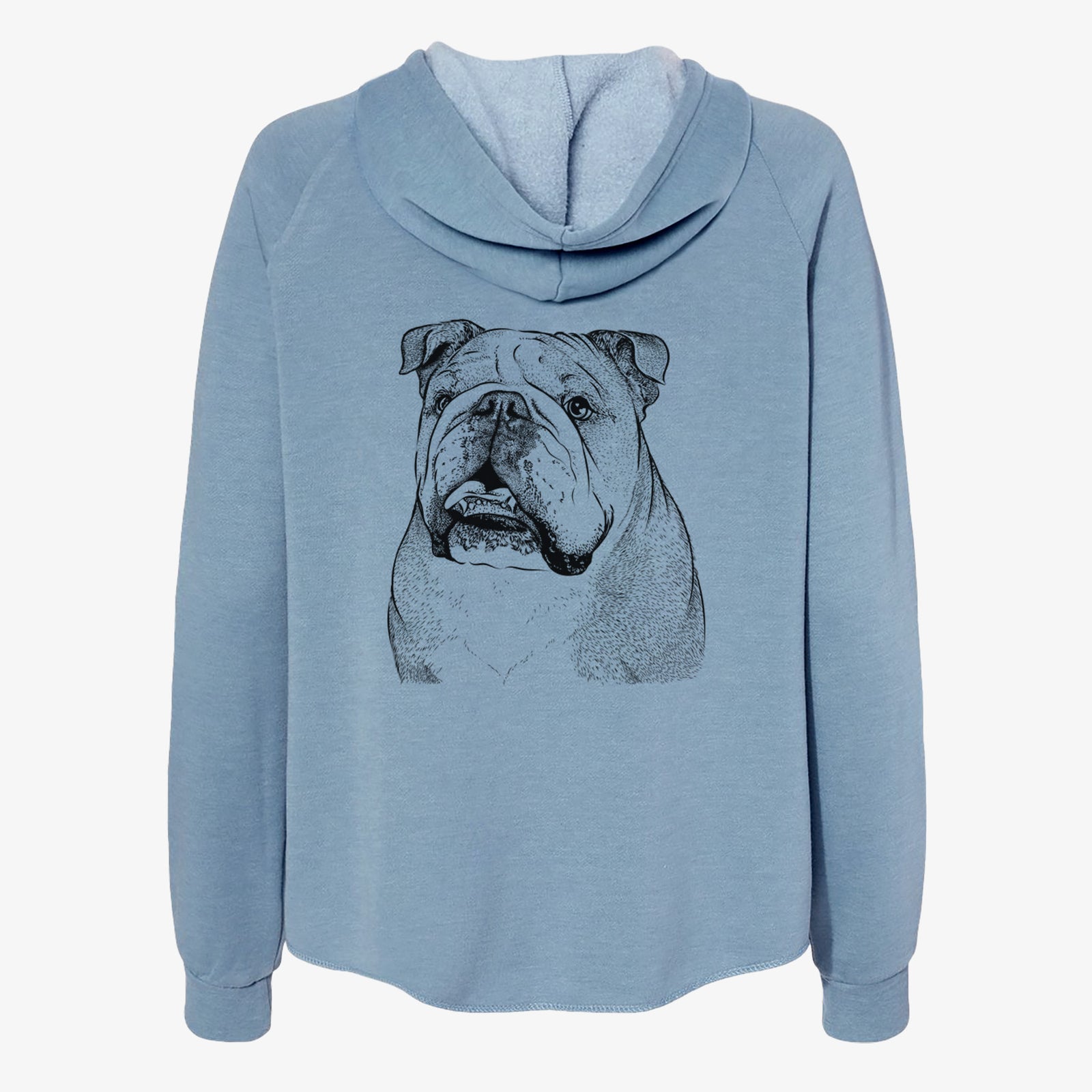 Piggy the English Bulldog - Women's Cali Wave Zip-Up Sweatshirt