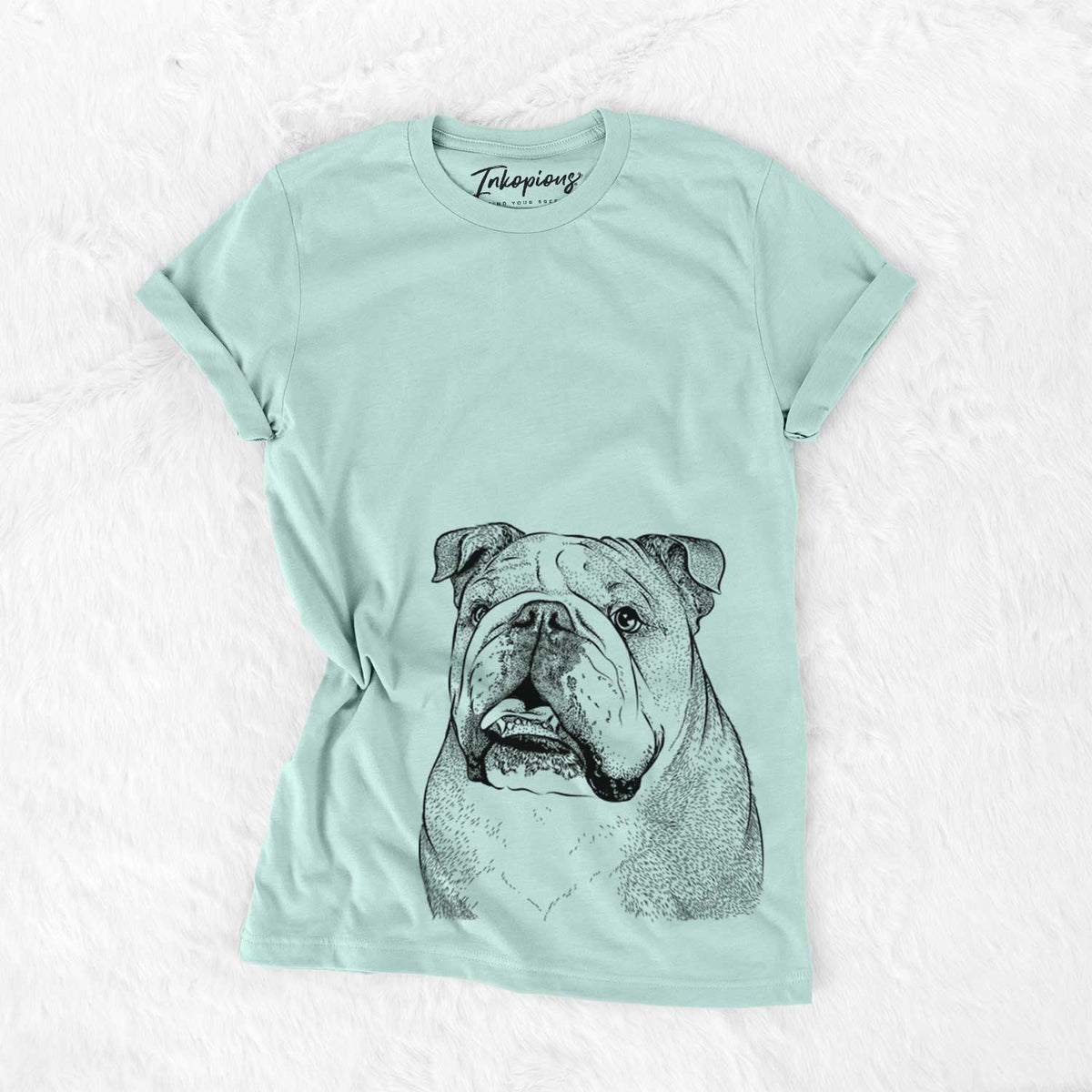 Piggy the English Bulldog - Bella Canvas Unisex Crewneck
