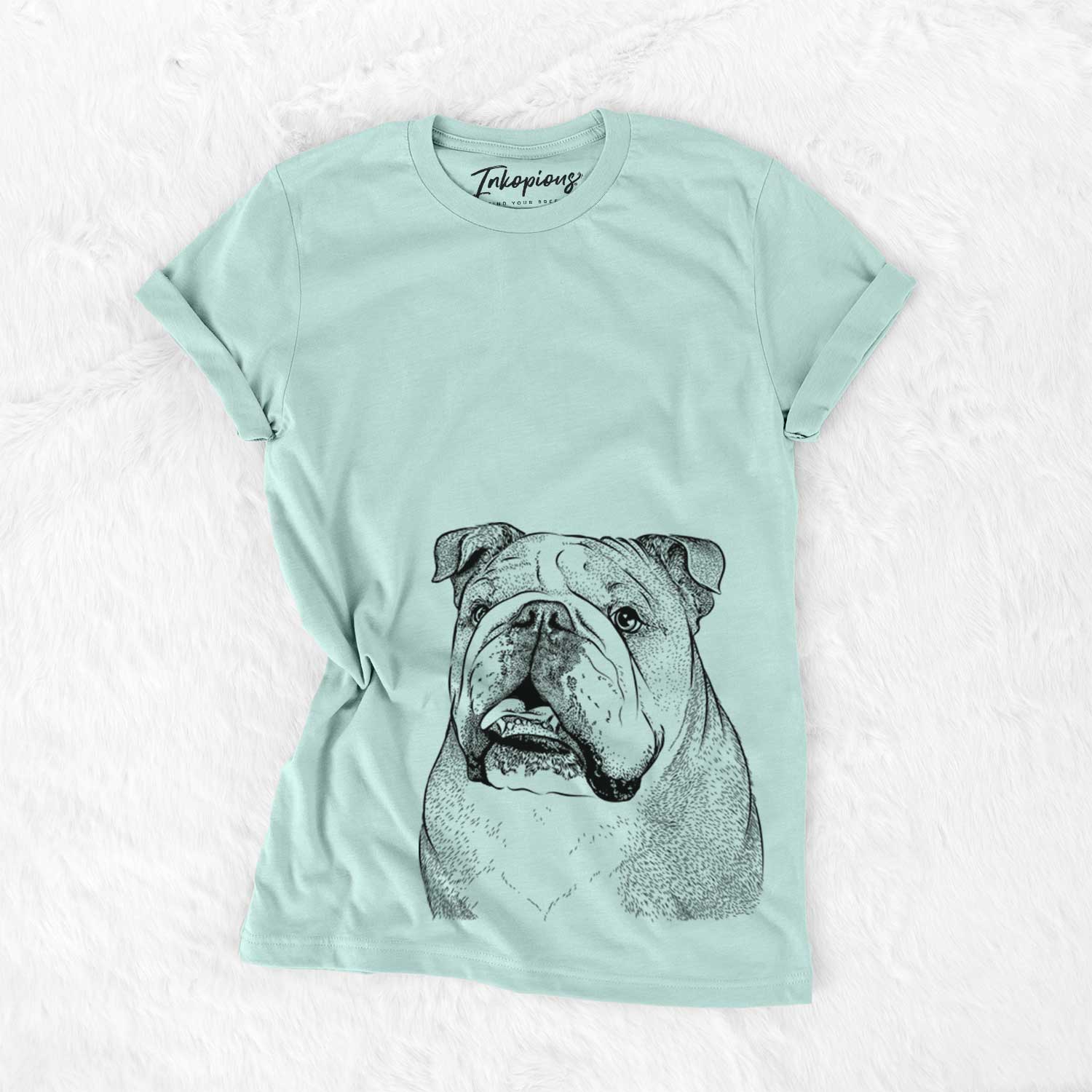 Piggy the English Bulldog - Bella Canvas Unisex Crewneck