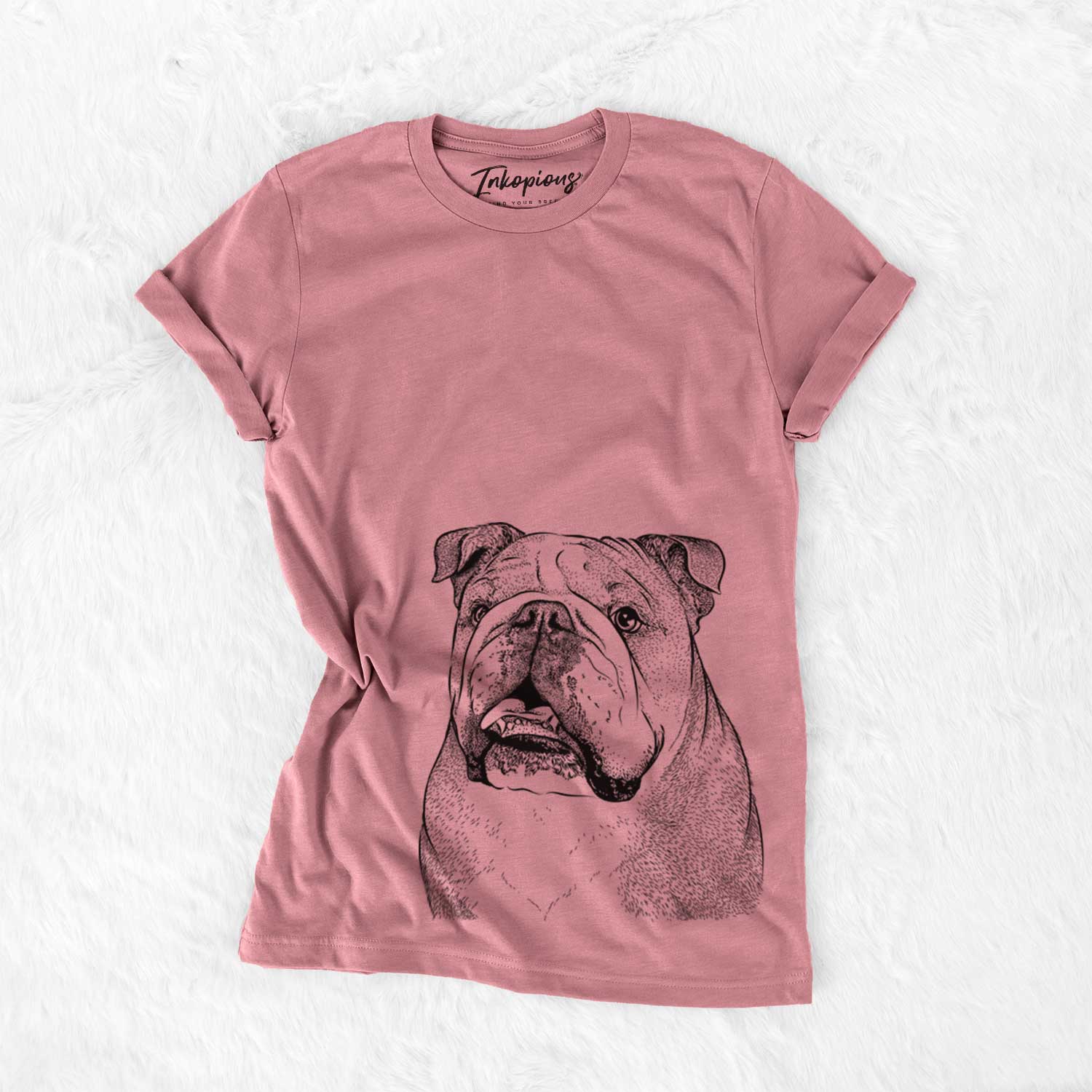 Piggy the English Bulldog - Bella Canvas Unisex Crewneck