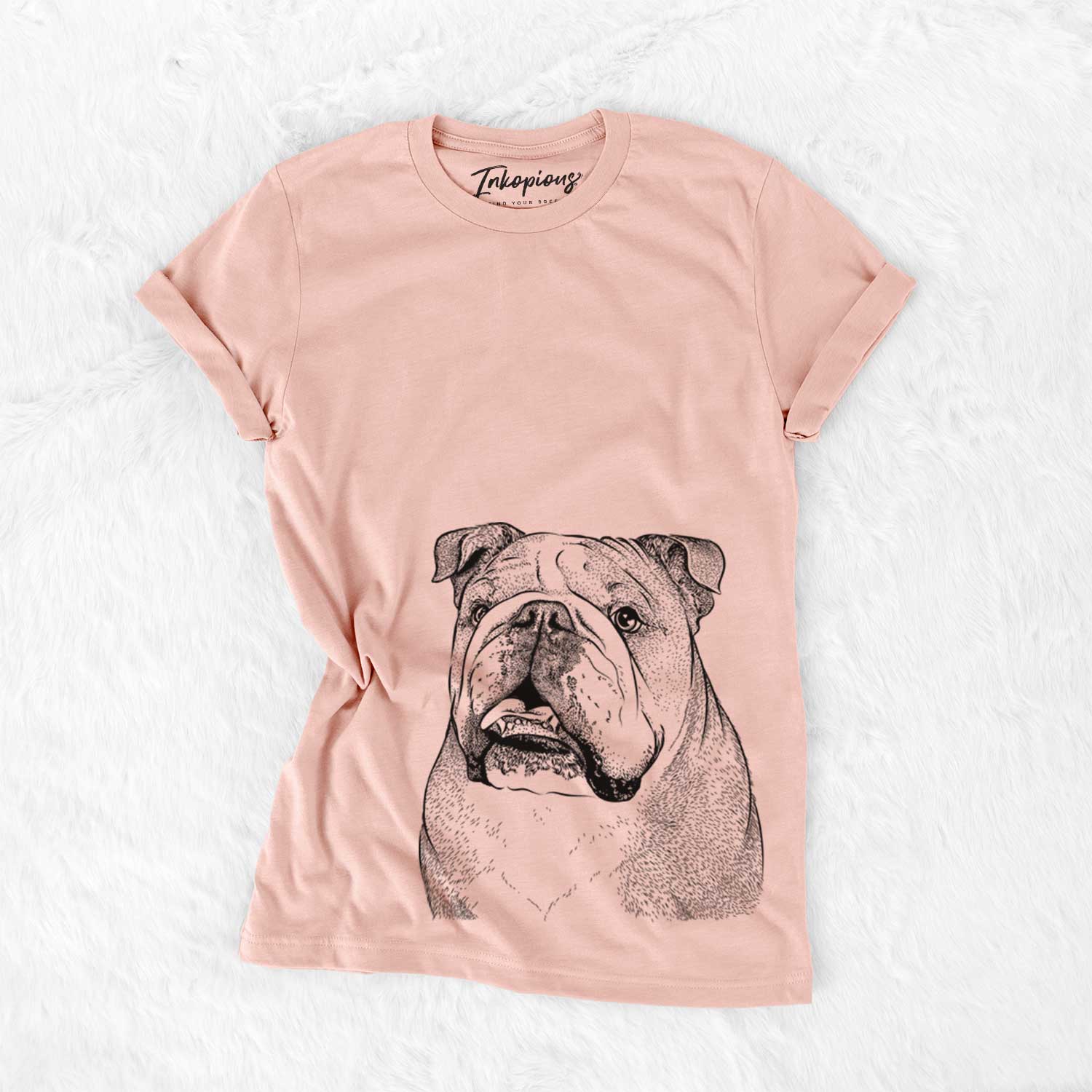 Piggy the English Bulldog - Bella Canvas Unisex Crewneck