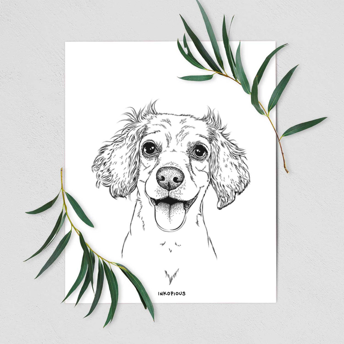 Piglet the Dachshund Mix Art Print