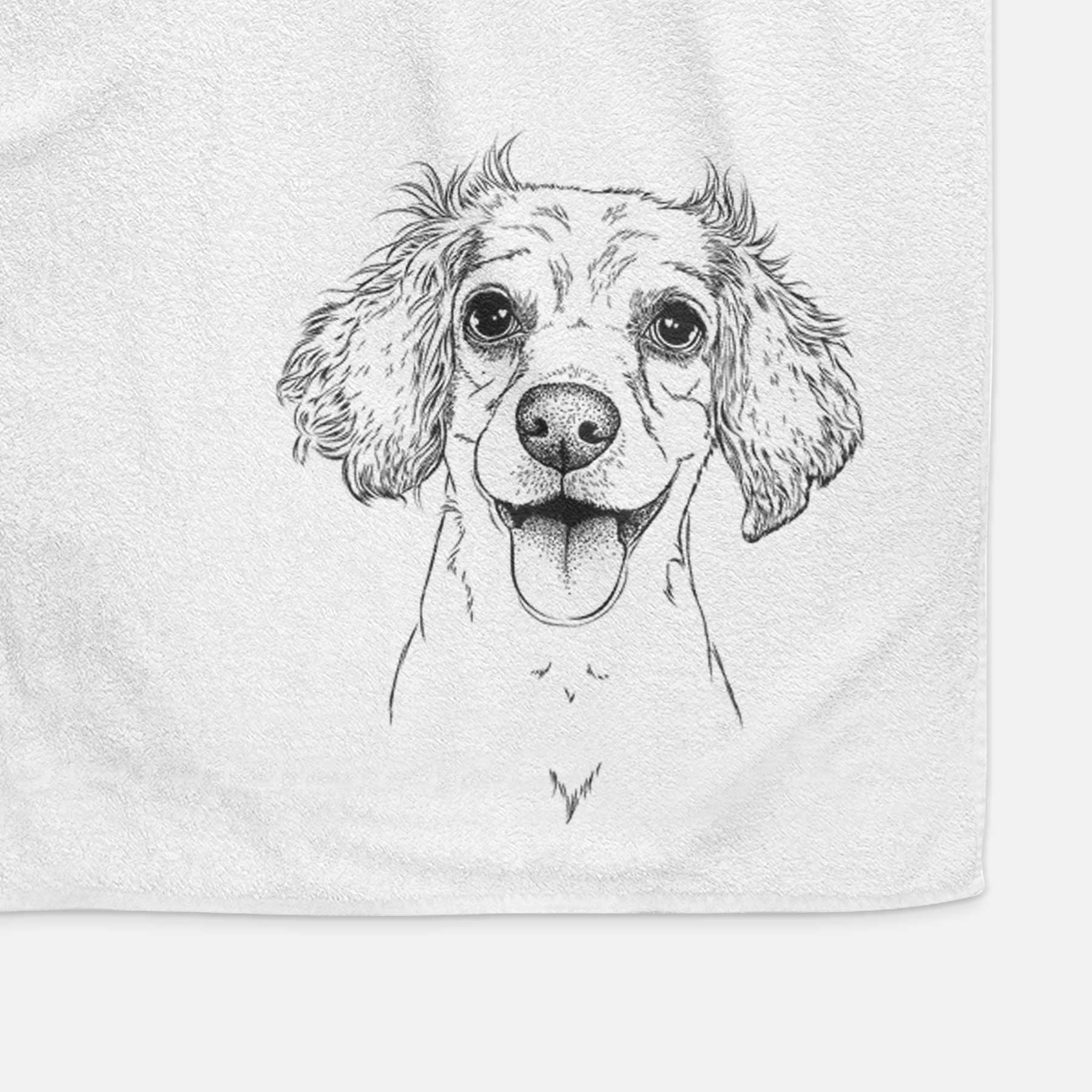 Piglet the Dachshund Mix Decorative Hand Towel