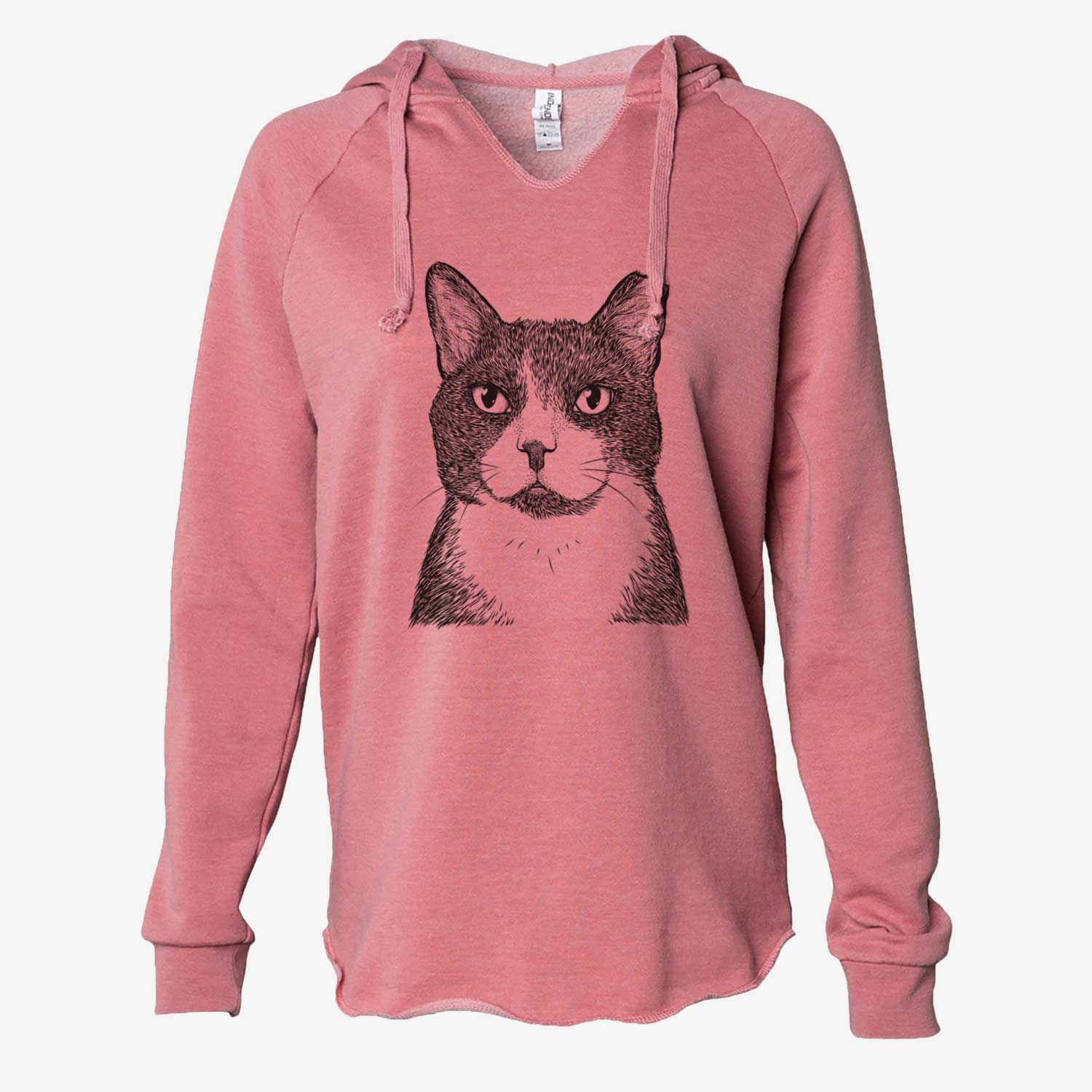 Pinky the Tuxedo Cat - Cali Wave Hooded Sweatshirt