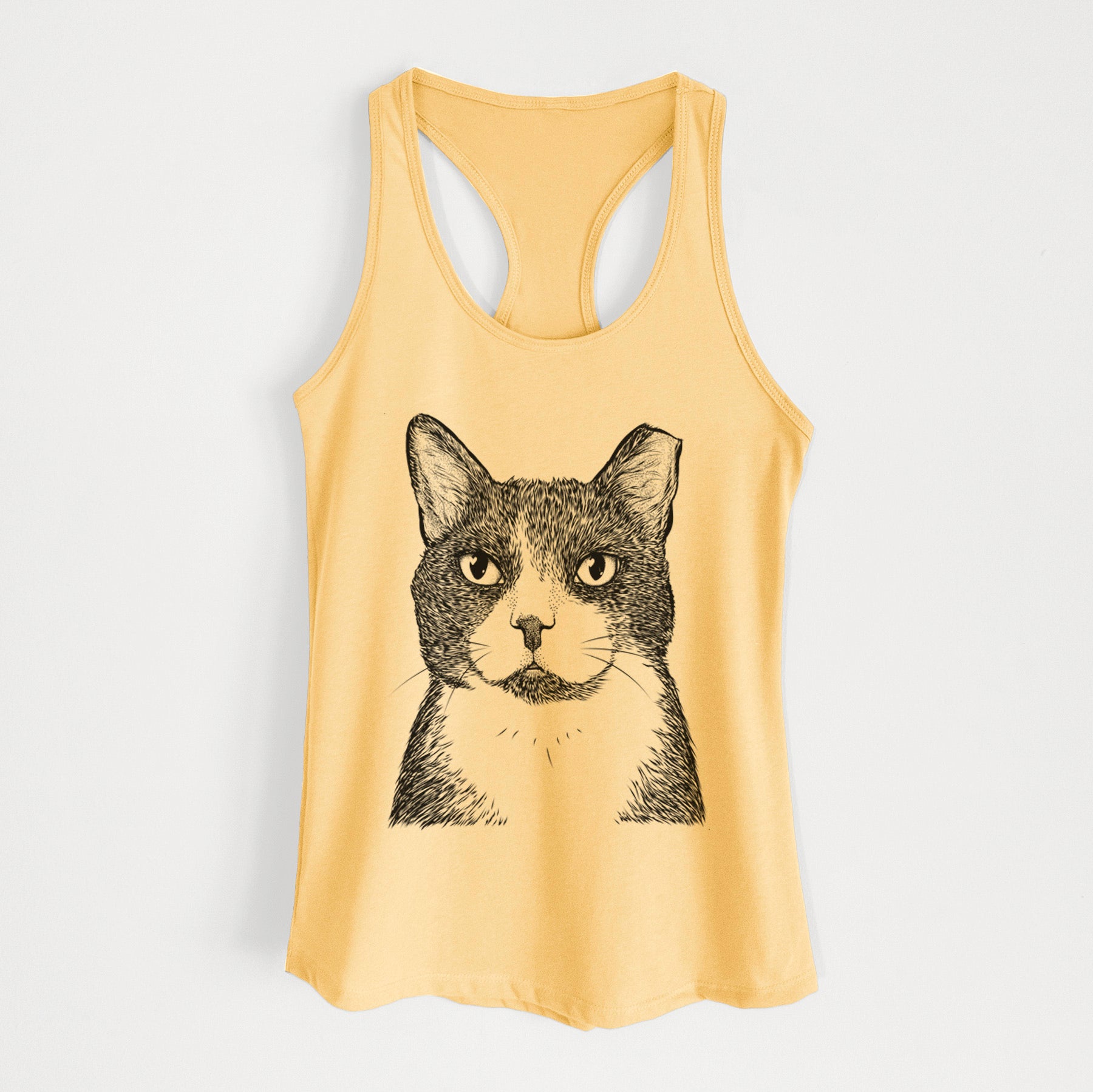 Pinky the Tuxedo Cat - Women's Racerback Tanktop