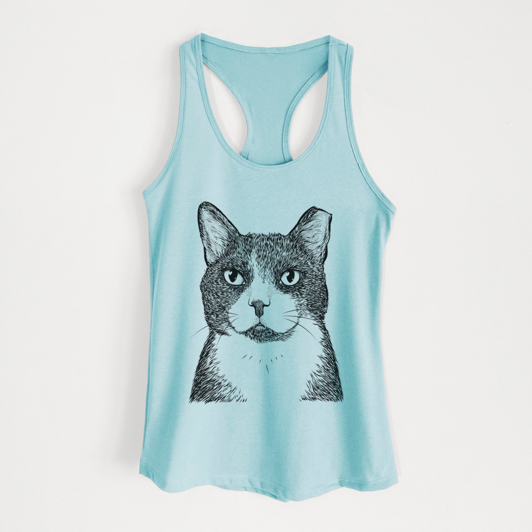 Pinky the Tuxedo Cat - Women's Racerback Tanktop