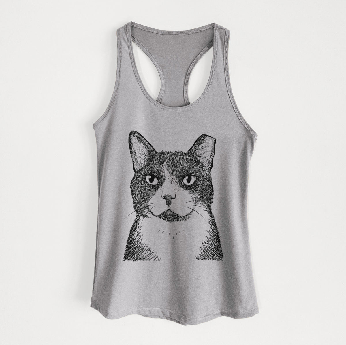 Pinky the Tuxedo Cat - Women&#39;s Racerback Tanktop